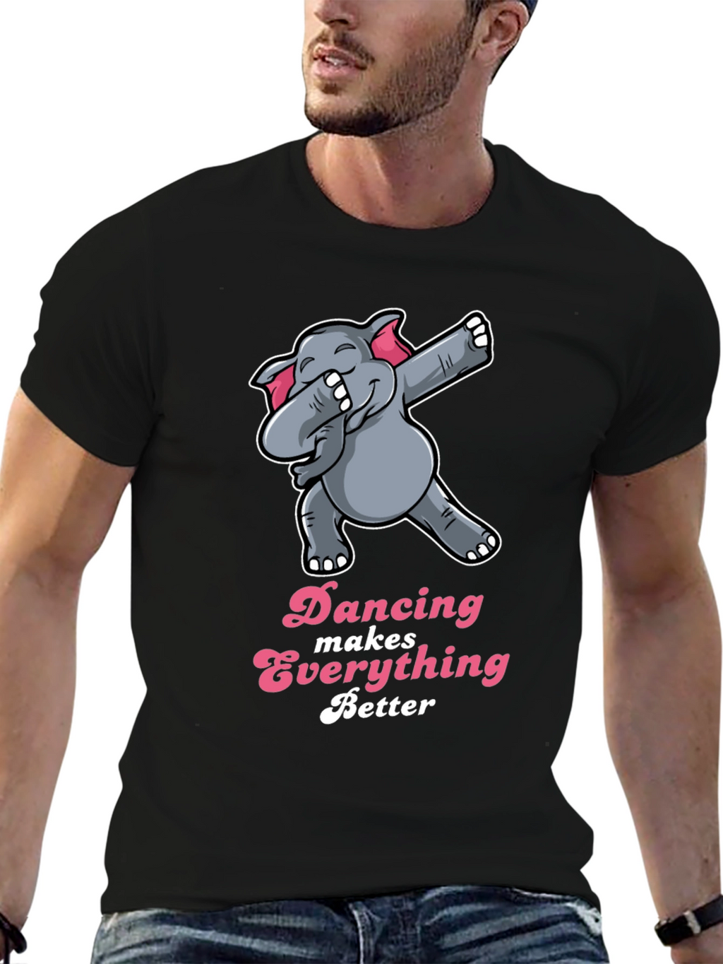 Dancing Elephant T-Shirt - Makes Everything Better