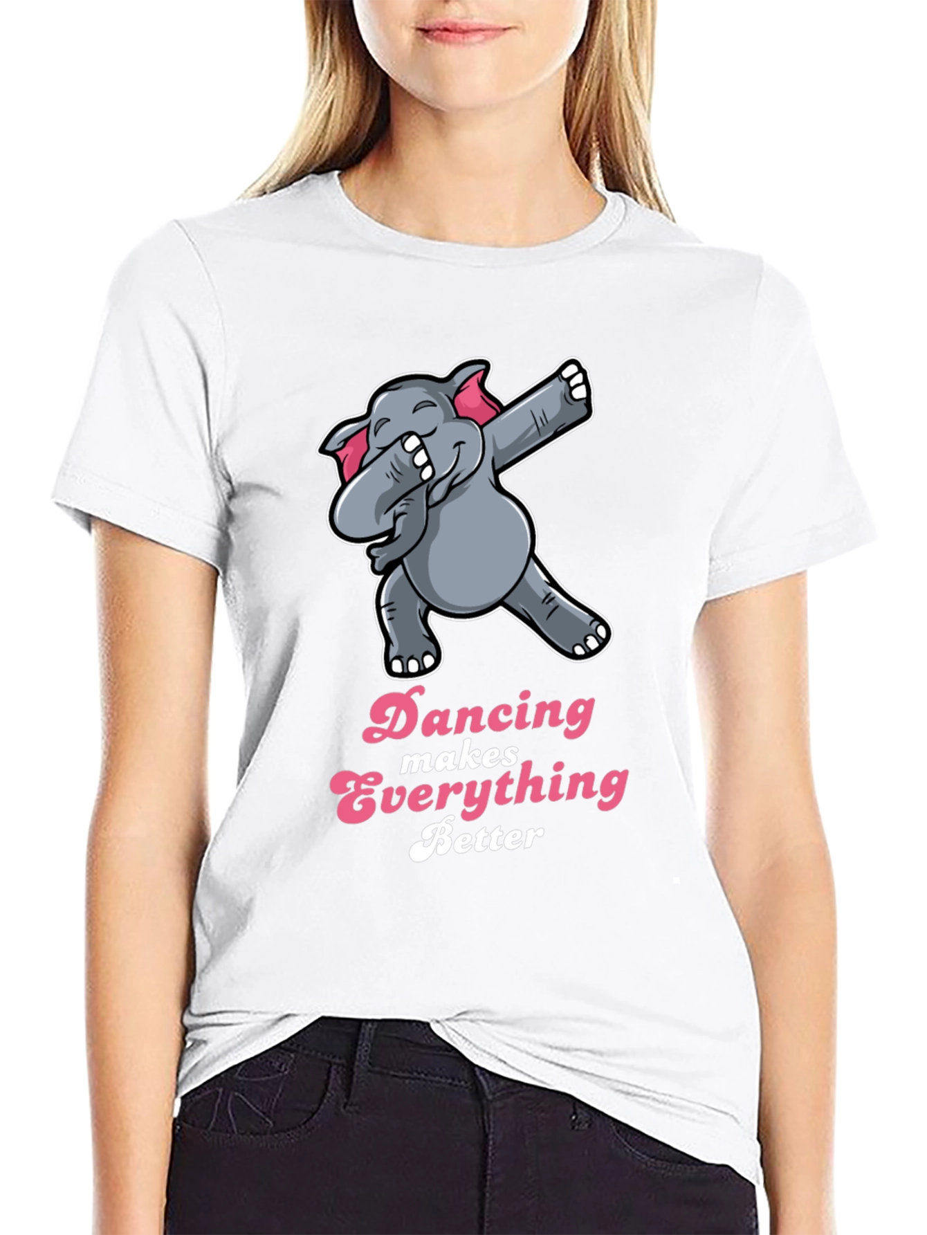 Dancing Elephant T-Shirt - Makes Everything Better