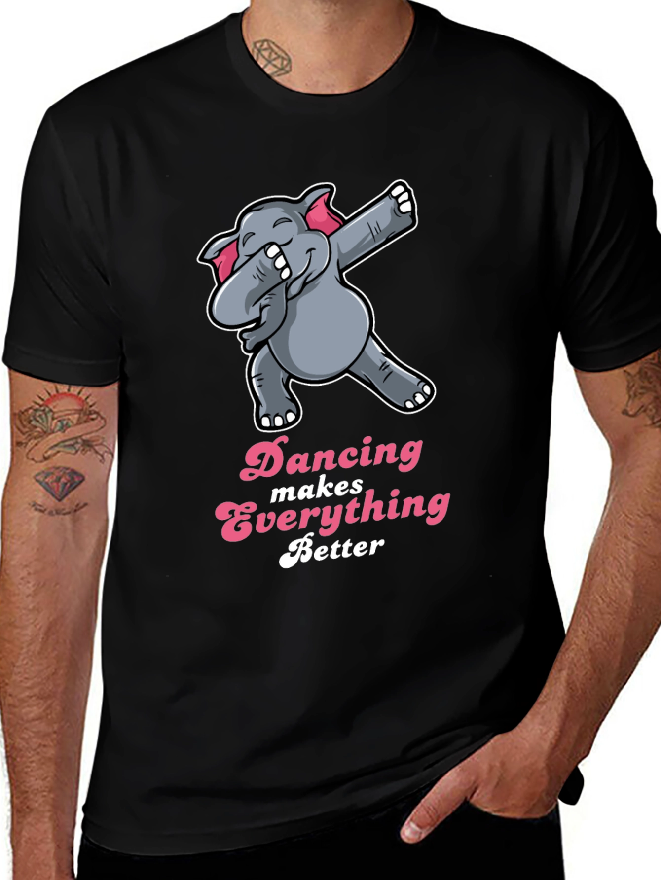 Dancing Elephant T-Shirt - Makes Everything Better