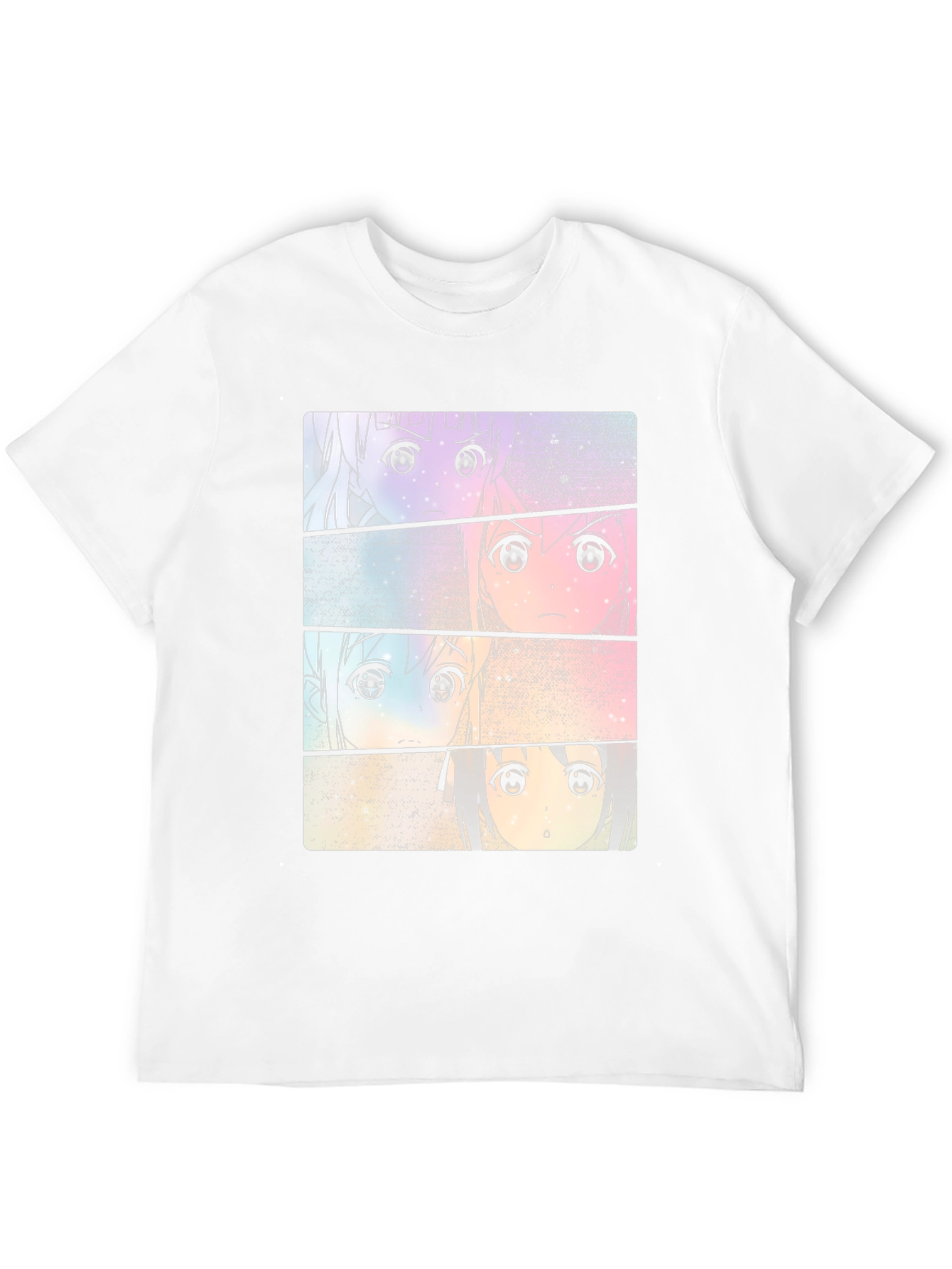 Anime Girls Black T-Shirt