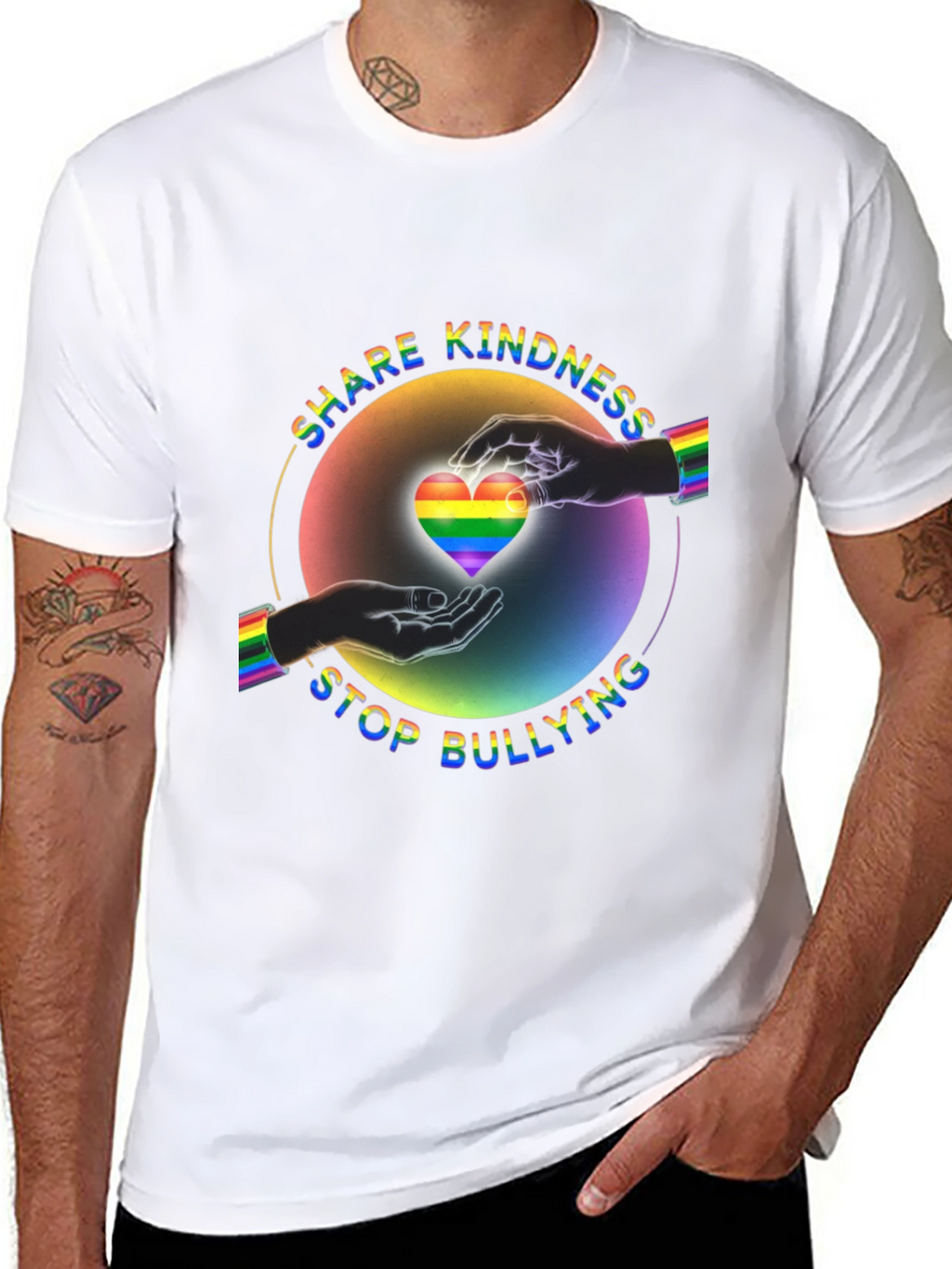 Share Kindness Stop Bullying LGBT Pride T-Shirt