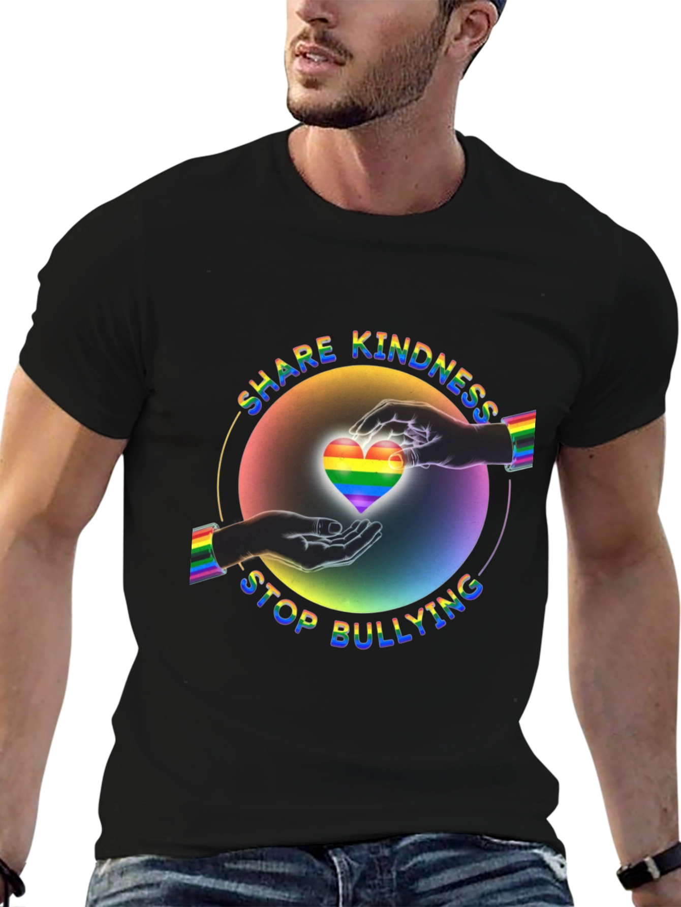 Share Kindness Stop Bullying LGBT Pride T-Shirt