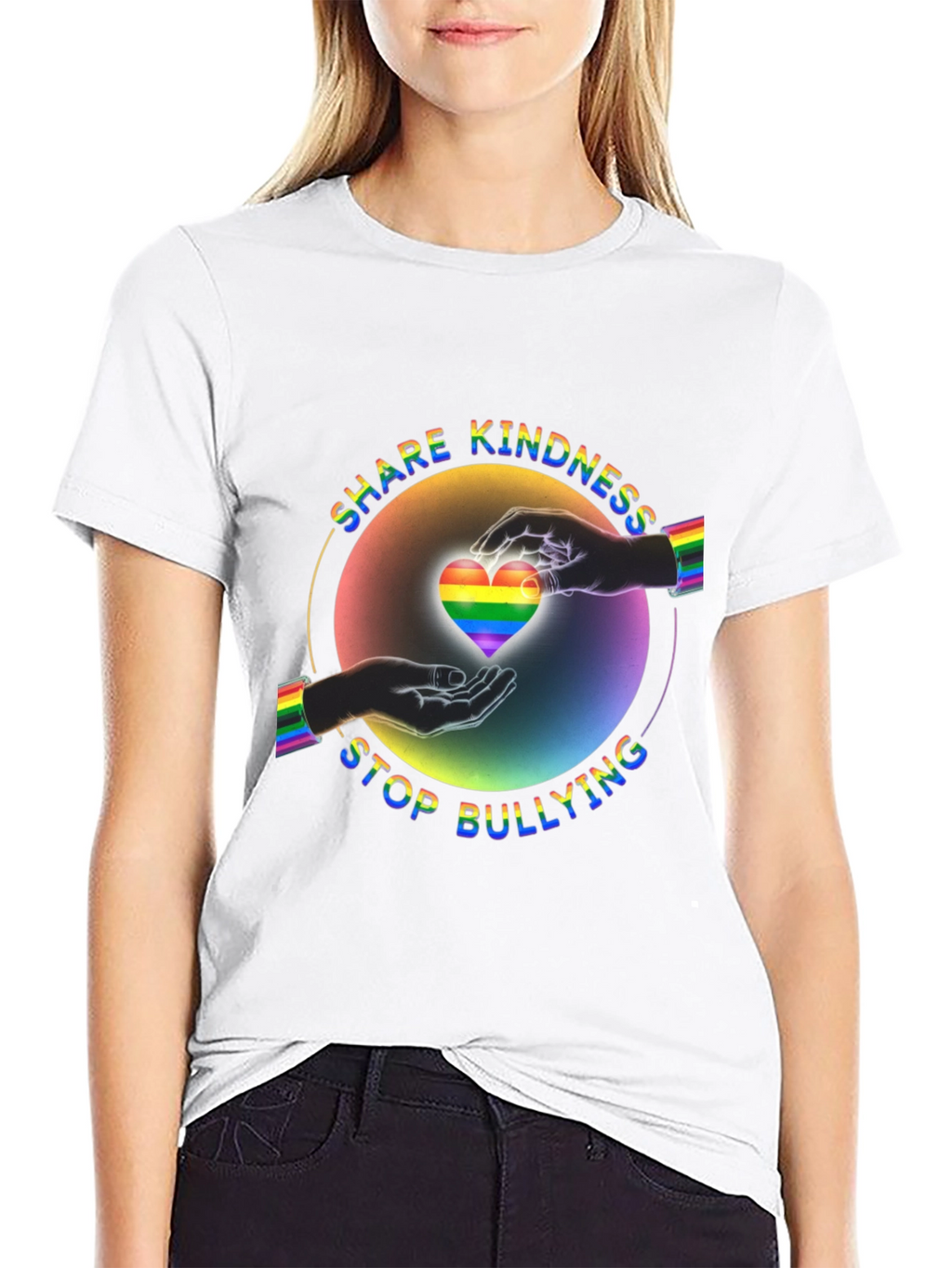 Share Kindness Stop Bullying LGBT Pride T-Shirt