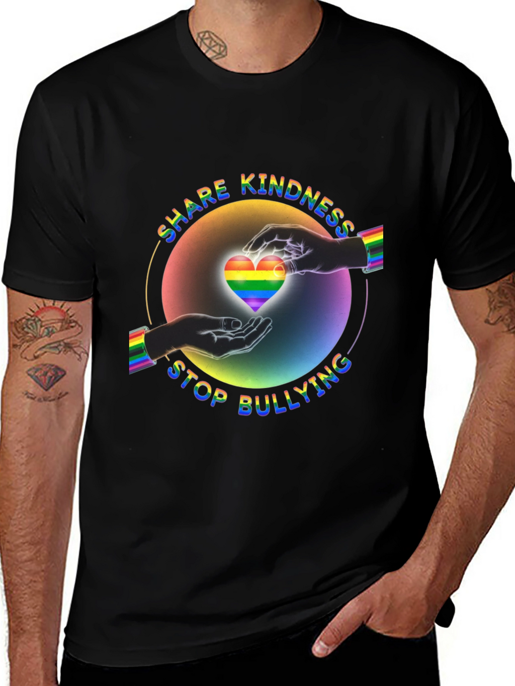 Share Kindness Stop Bullying LGBT Pride T-Shirt