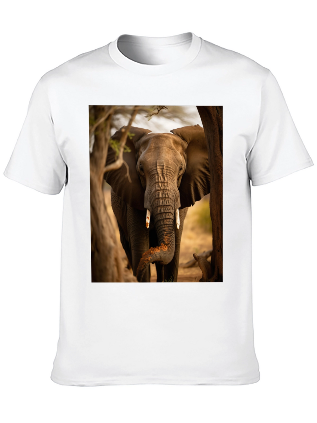 Elephant Graphic Tee - Wildlife Safari Style Shirt