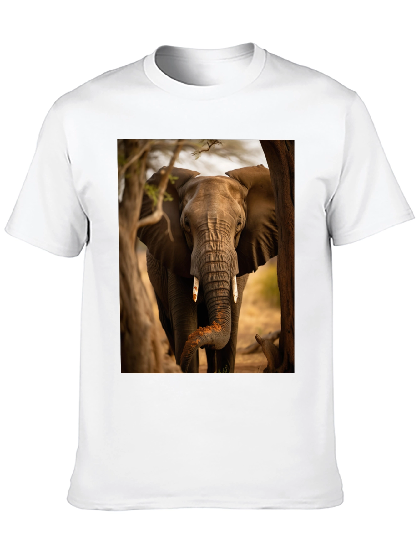 Elephant Graphic Tee - Wildlife Safari Style Shirt