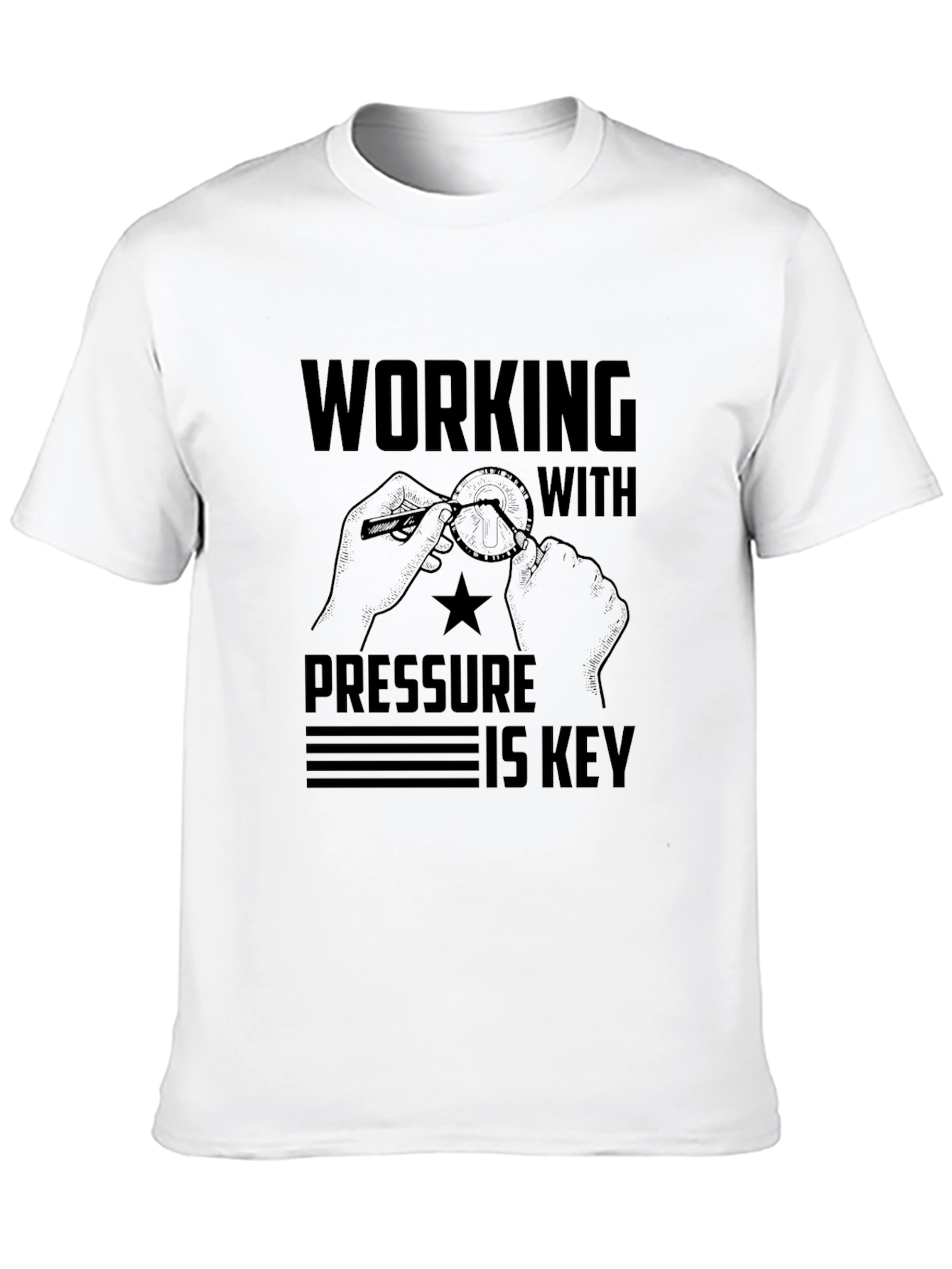 Working Under Pressure Graphic Tee - Black