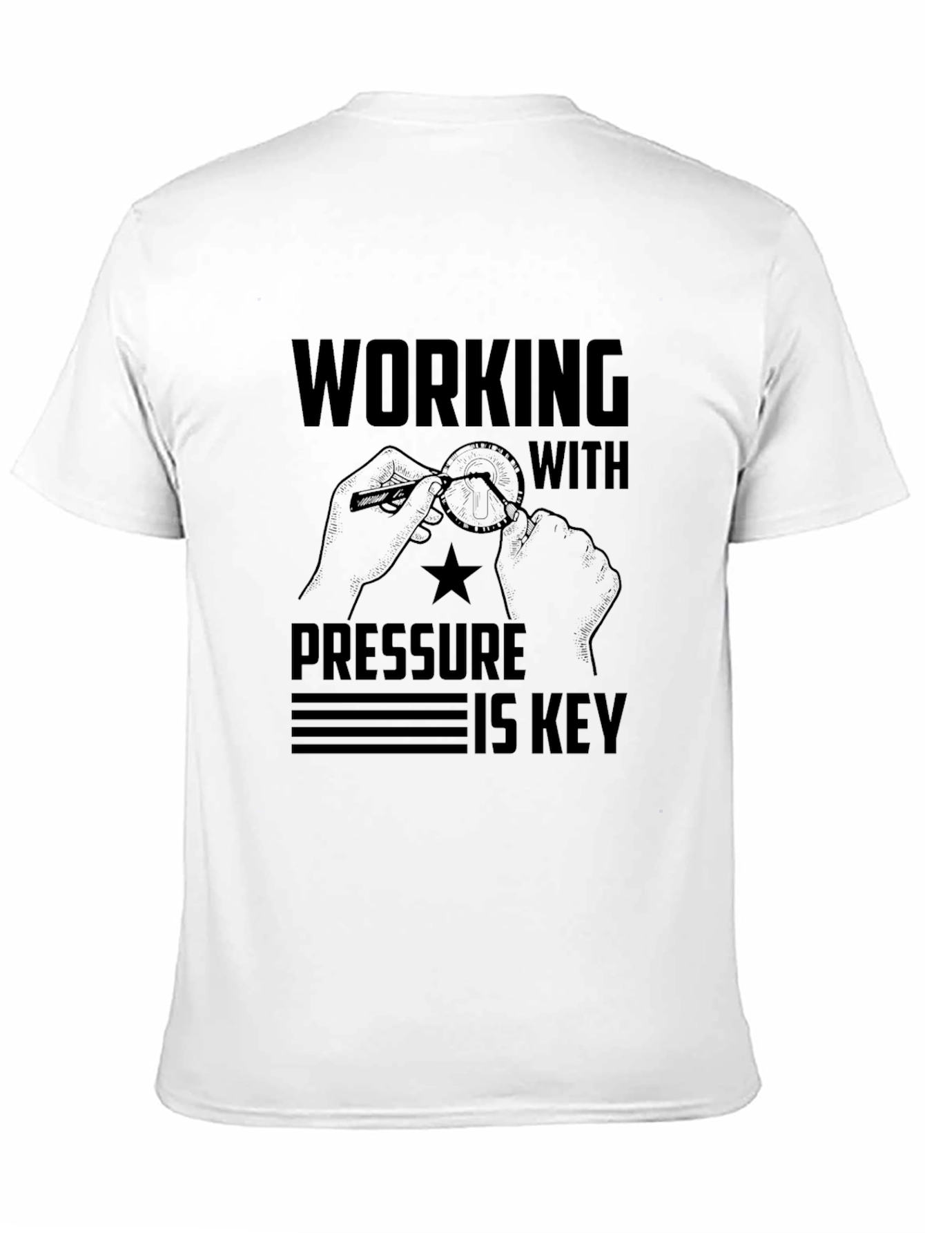 Working Under Pressure Graphic Tee - Black