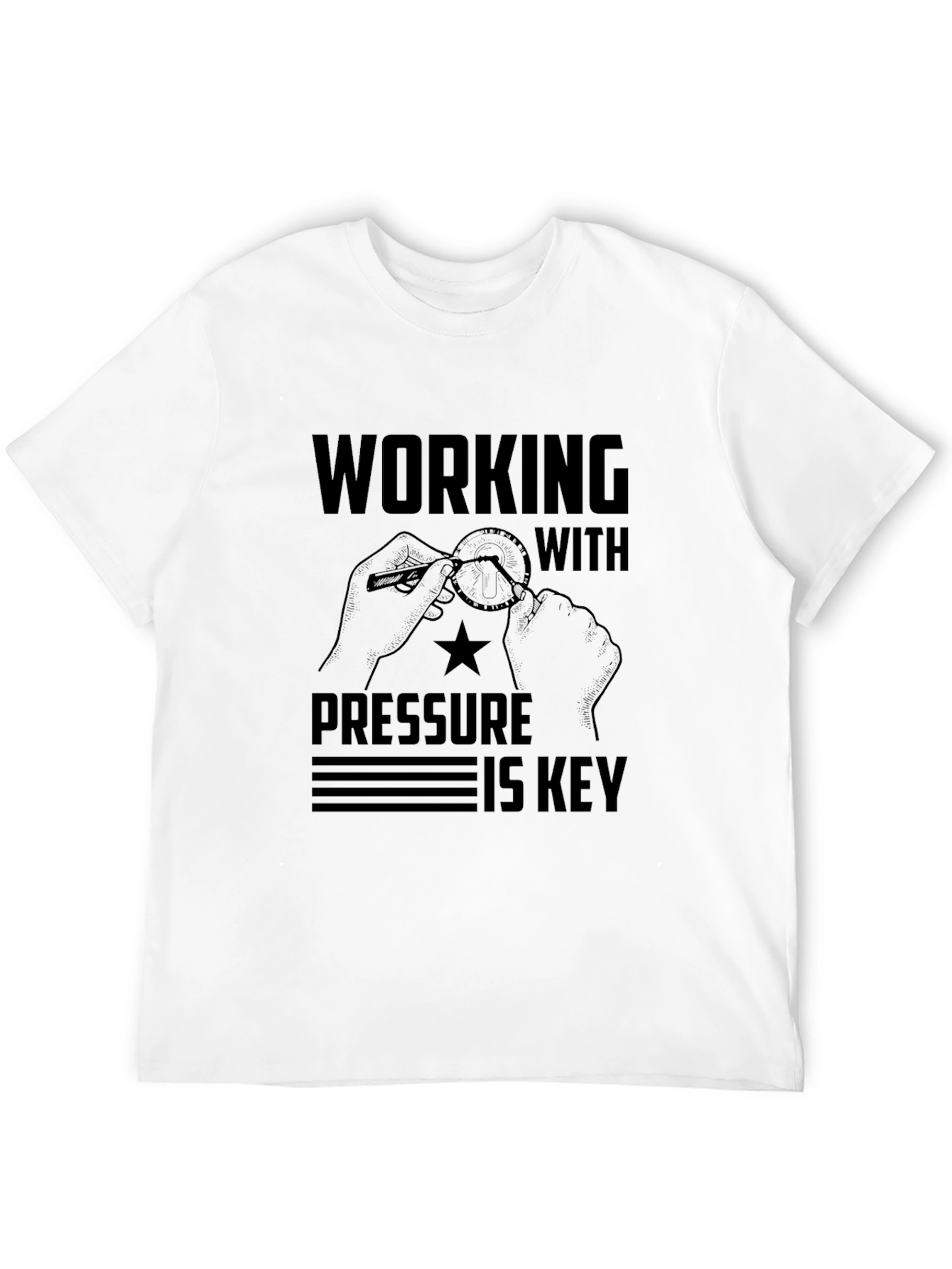 Working Under Pressure Graphic Tee - Black