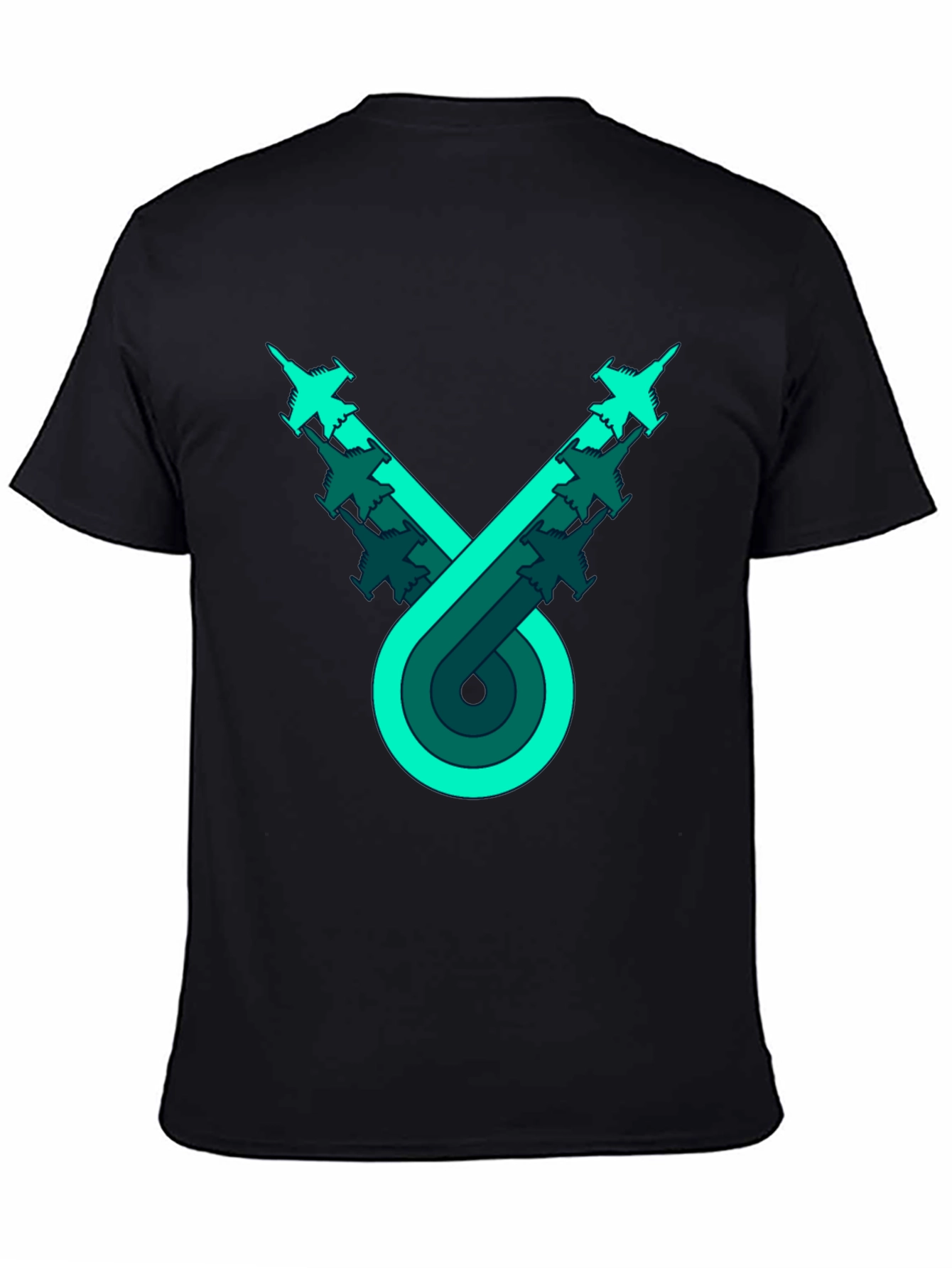 Retro Airplane Formation Graphic Tee - Cool Pilot Style