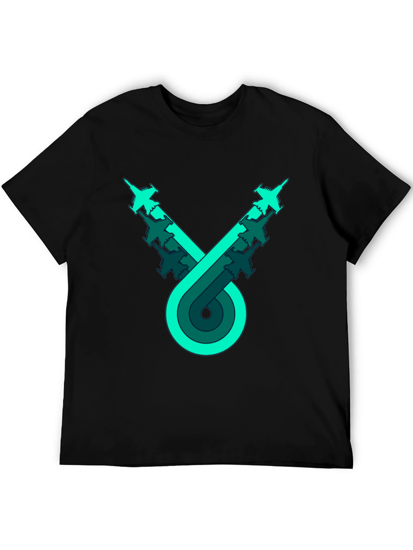 Retro Airplane Formation Graphic Tee - Cool Pilot Style