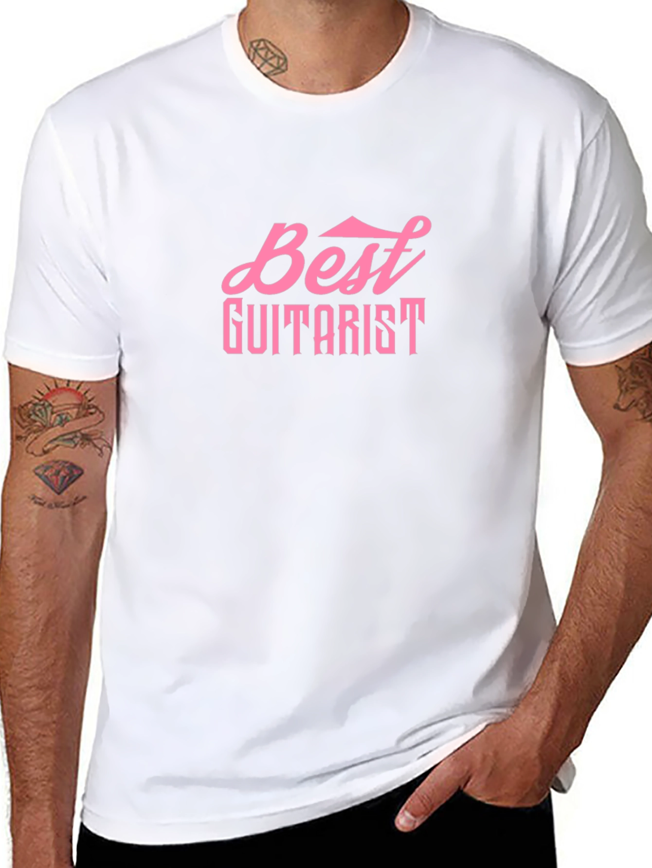 Best Guitarist Black Cotton T-Shirt