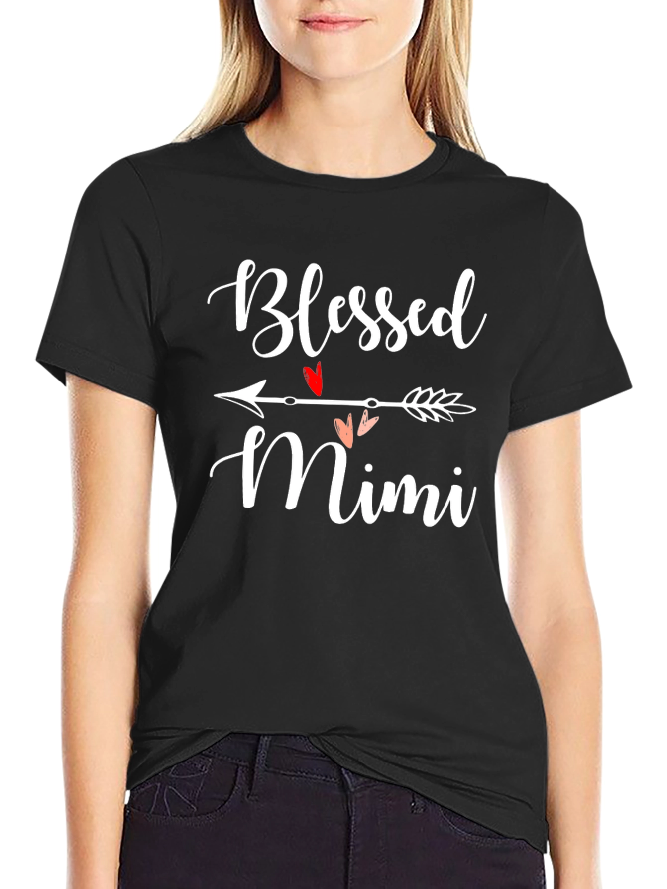 Blessed Mimi Graphic T-Shirt - Black