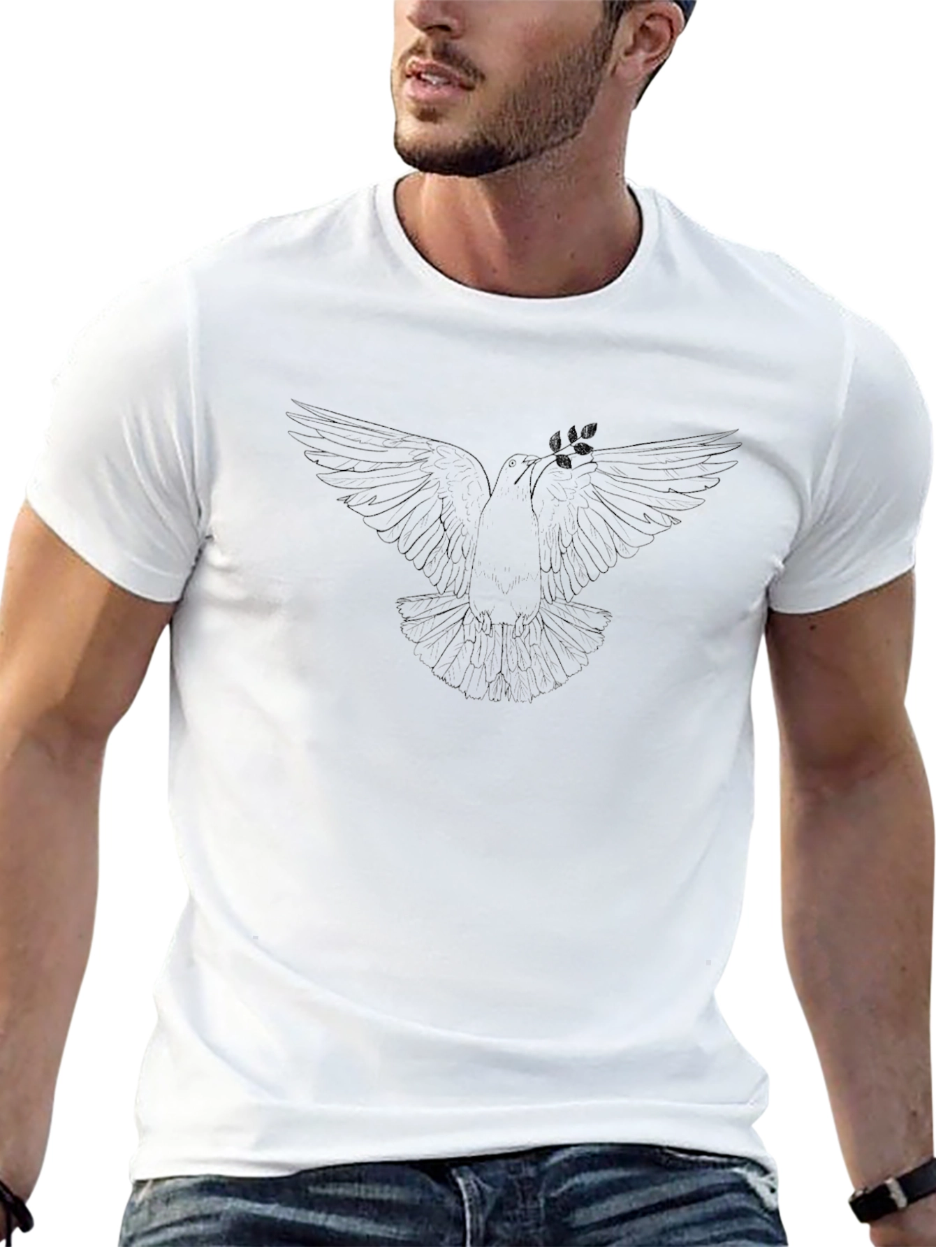 Dove Graphic Black T-Shirt