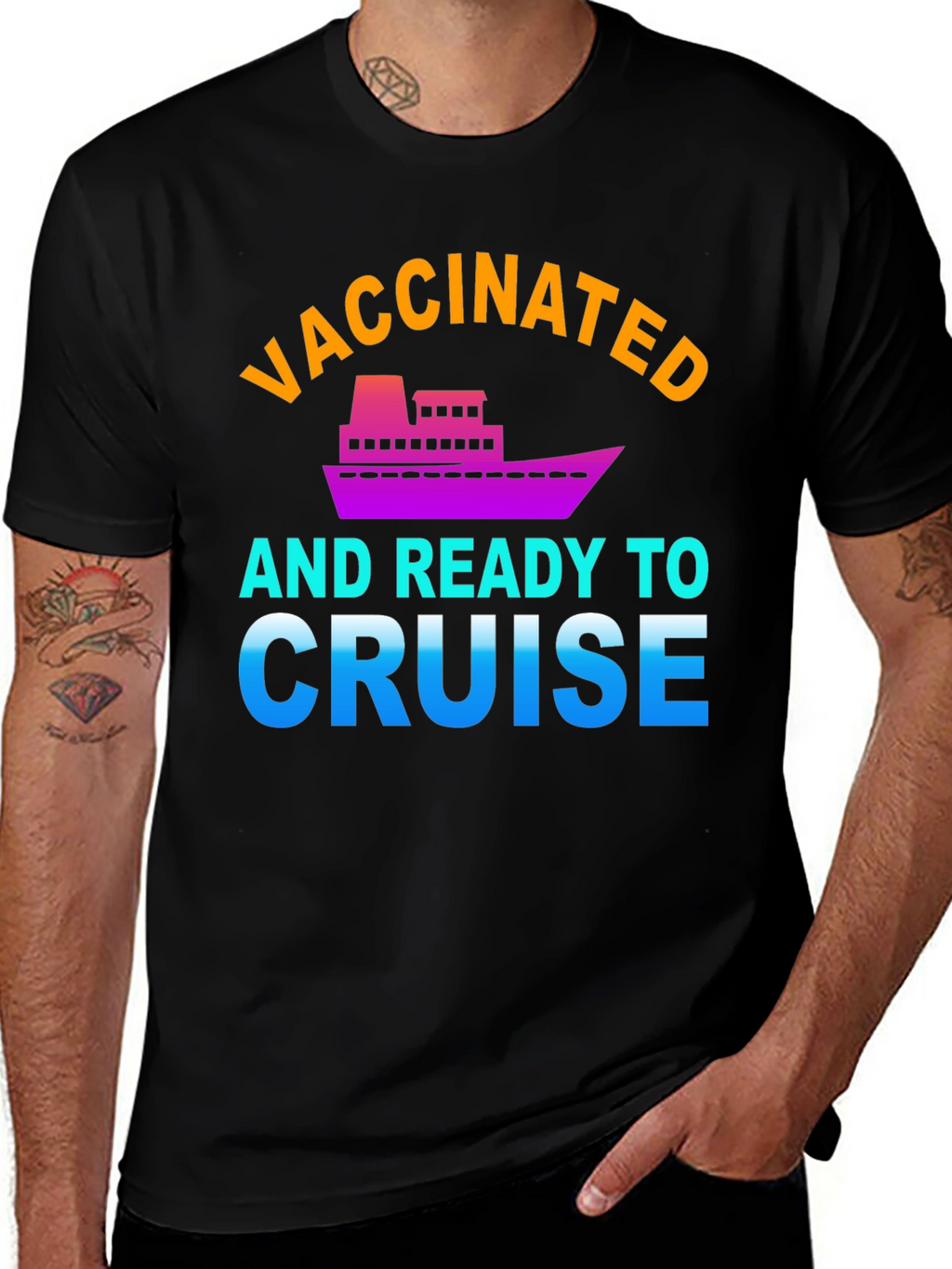 Vaccinated and Ready to Cruise Graphic Tee