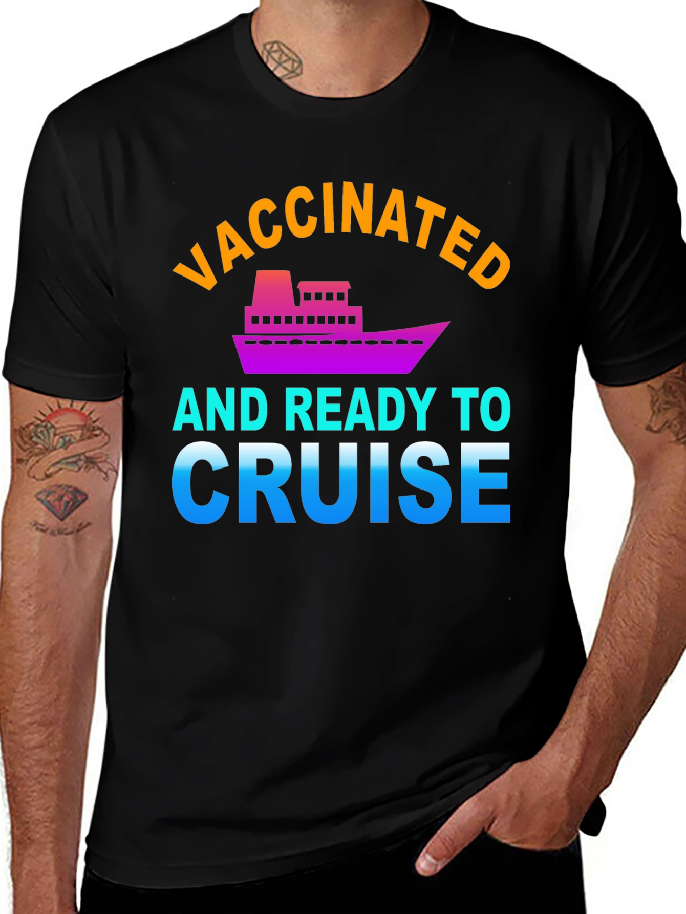 Vaccinated and Ready to Cruise Graphic Tee