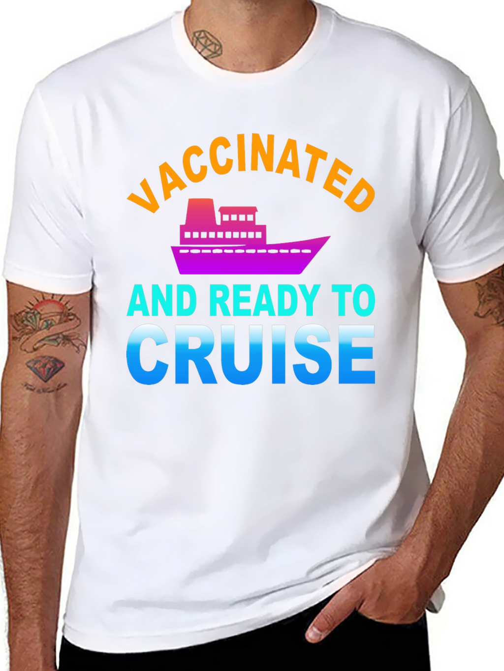 Vaccinated and Ready to Cruise Graphic Tee