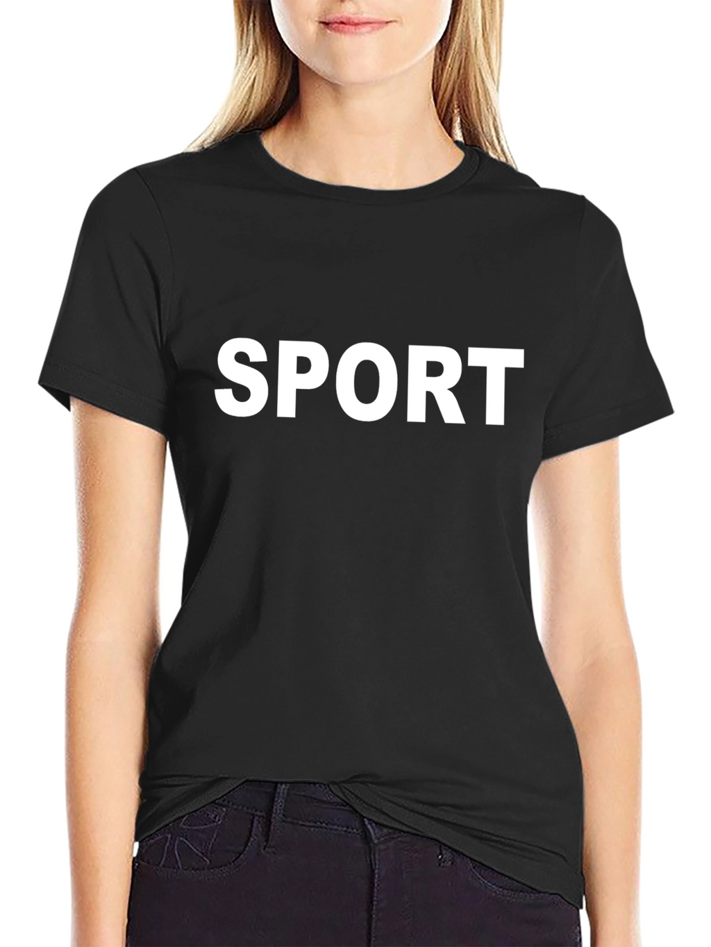 Mens Black SPORT Graphic T-Shirt