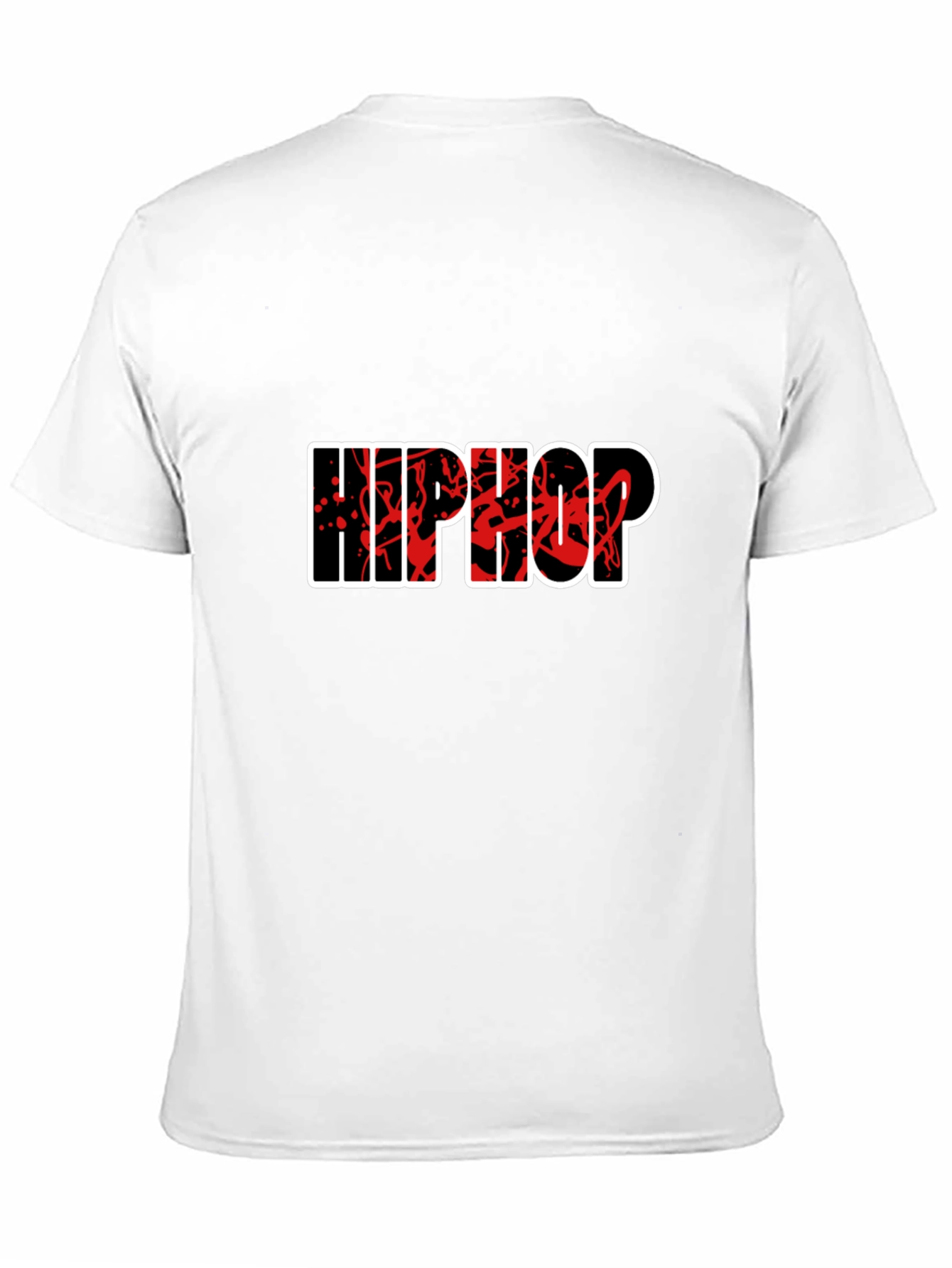 Hip Hop Graphic Tee - Stylish Black Cotton T-Shirt