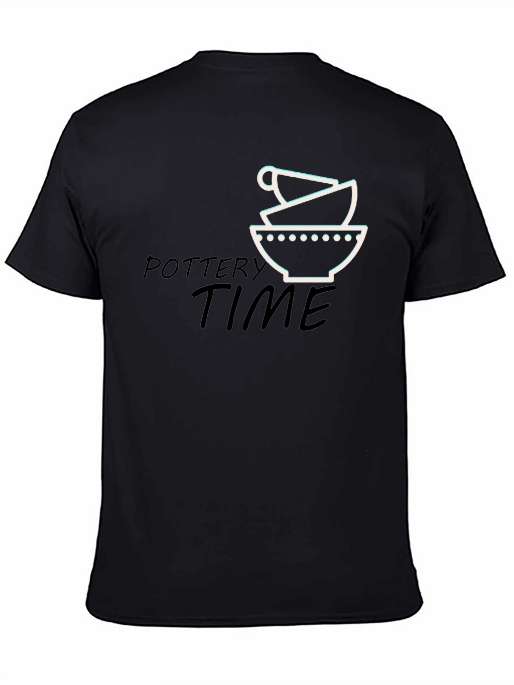 Pottery Time Black Graphic Tee
