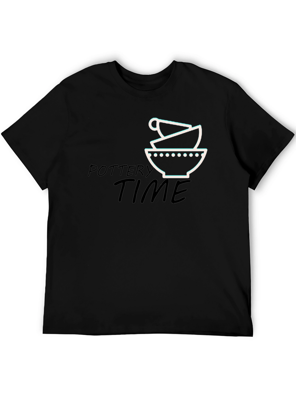 Pottery Time Black Graphic Tee