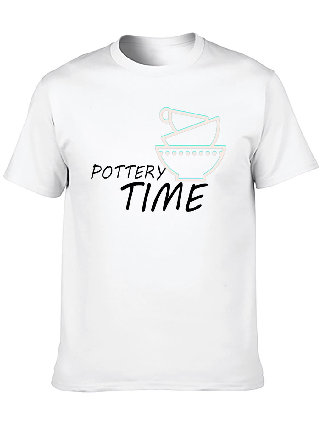 Pottery Time Black Graphic Tee