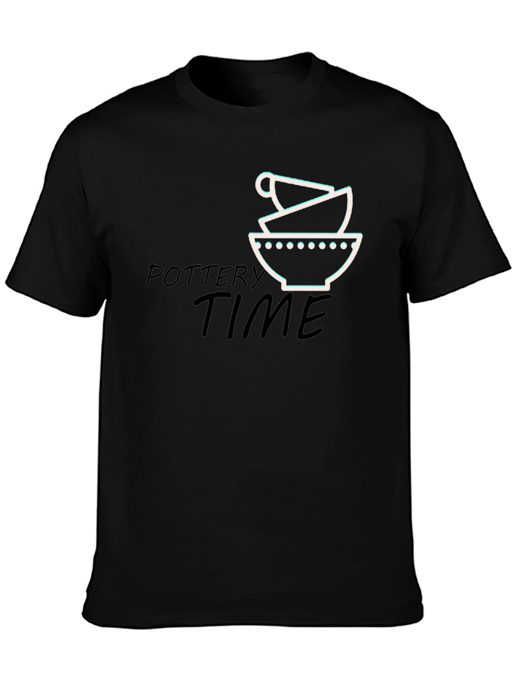 Pottery Time Black Graphic Tee