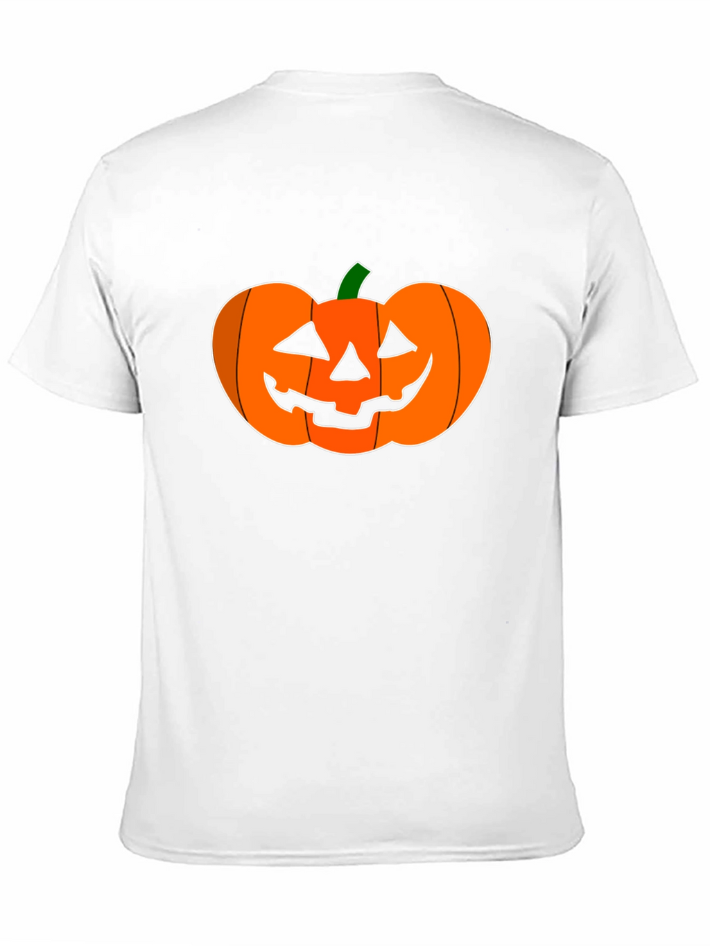 Halloween Pumpkin Graphic Tee - Black Cotton Shirt