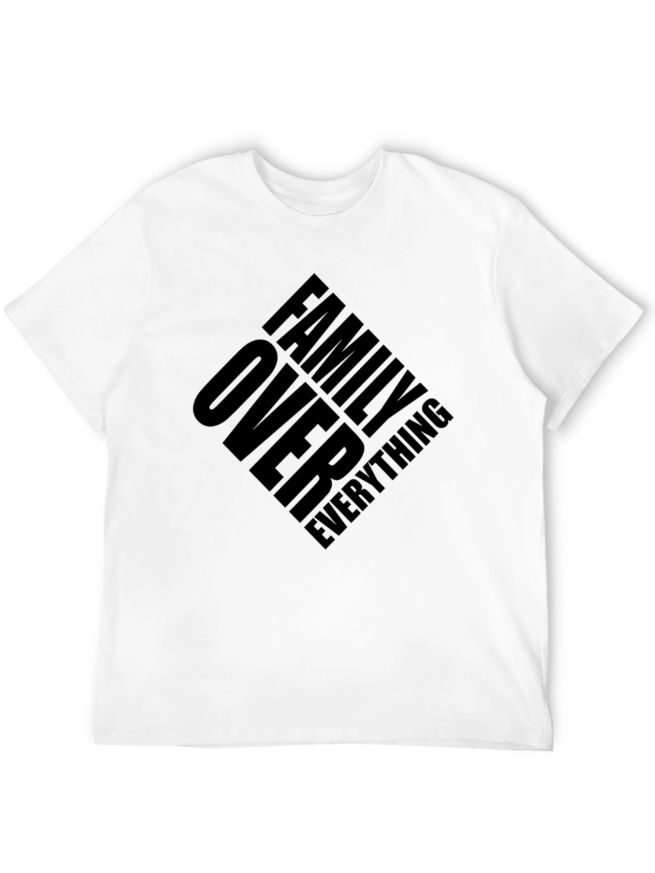 Family Over Everything Black Graphic Tee