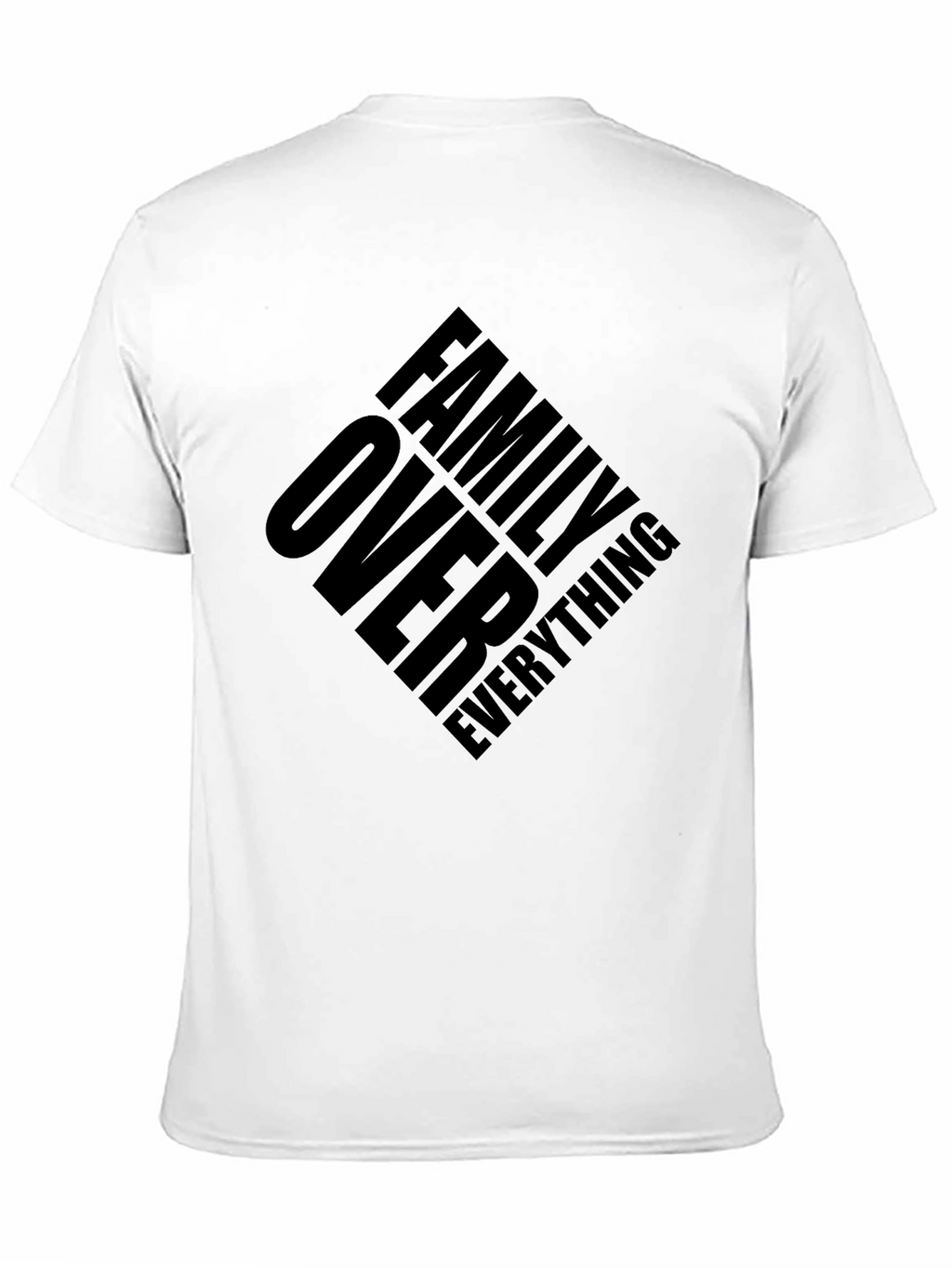 Family Over Everything Black Graphic Tee