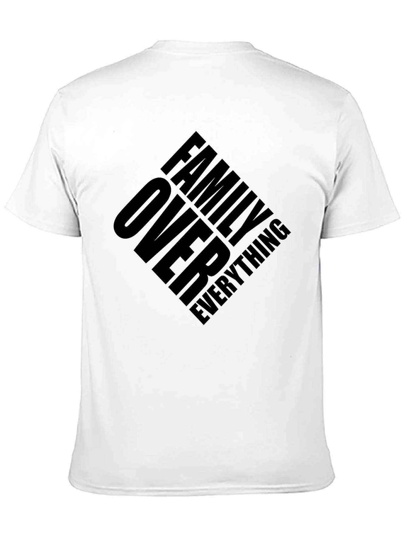 Family Over Everything Black Graphic Tee