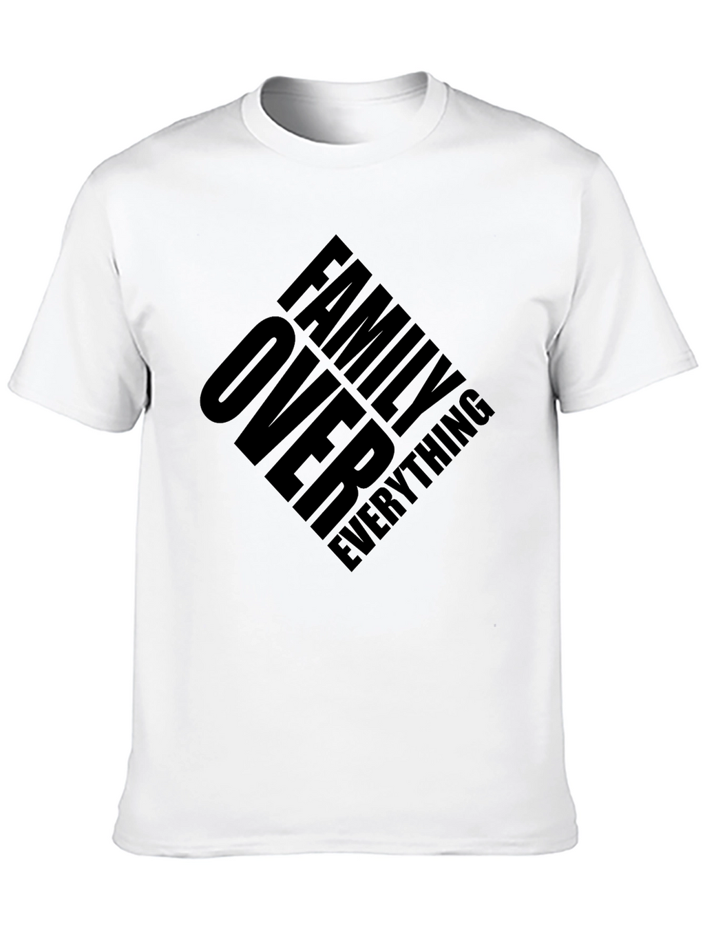 Family Over Everything Black Graphic Tee