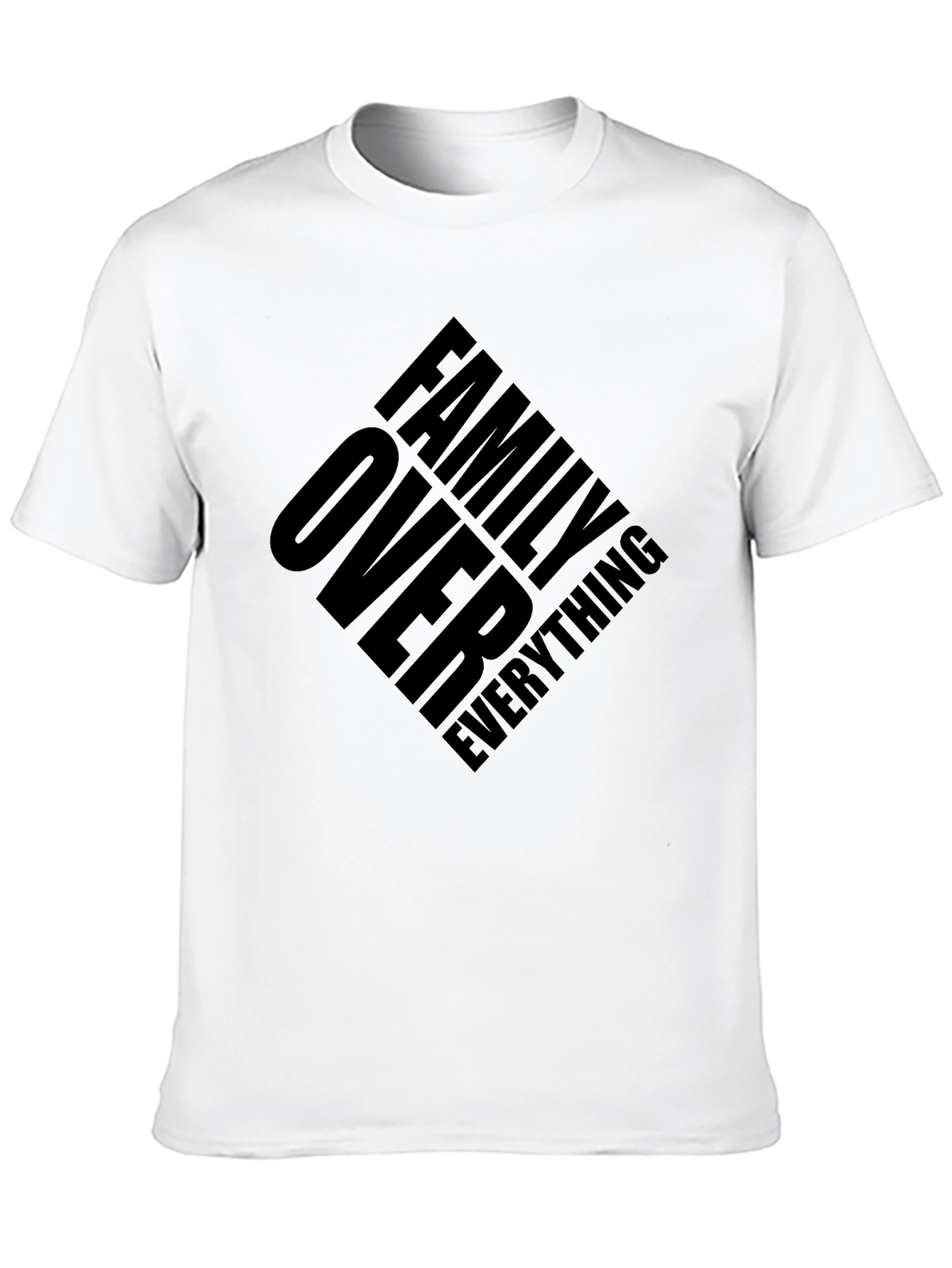 Family Over Everything Black Graphic Tee