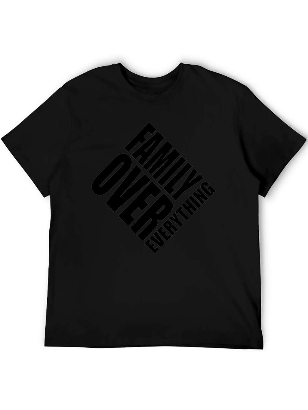 Family Over Everything Black Graphic Tee