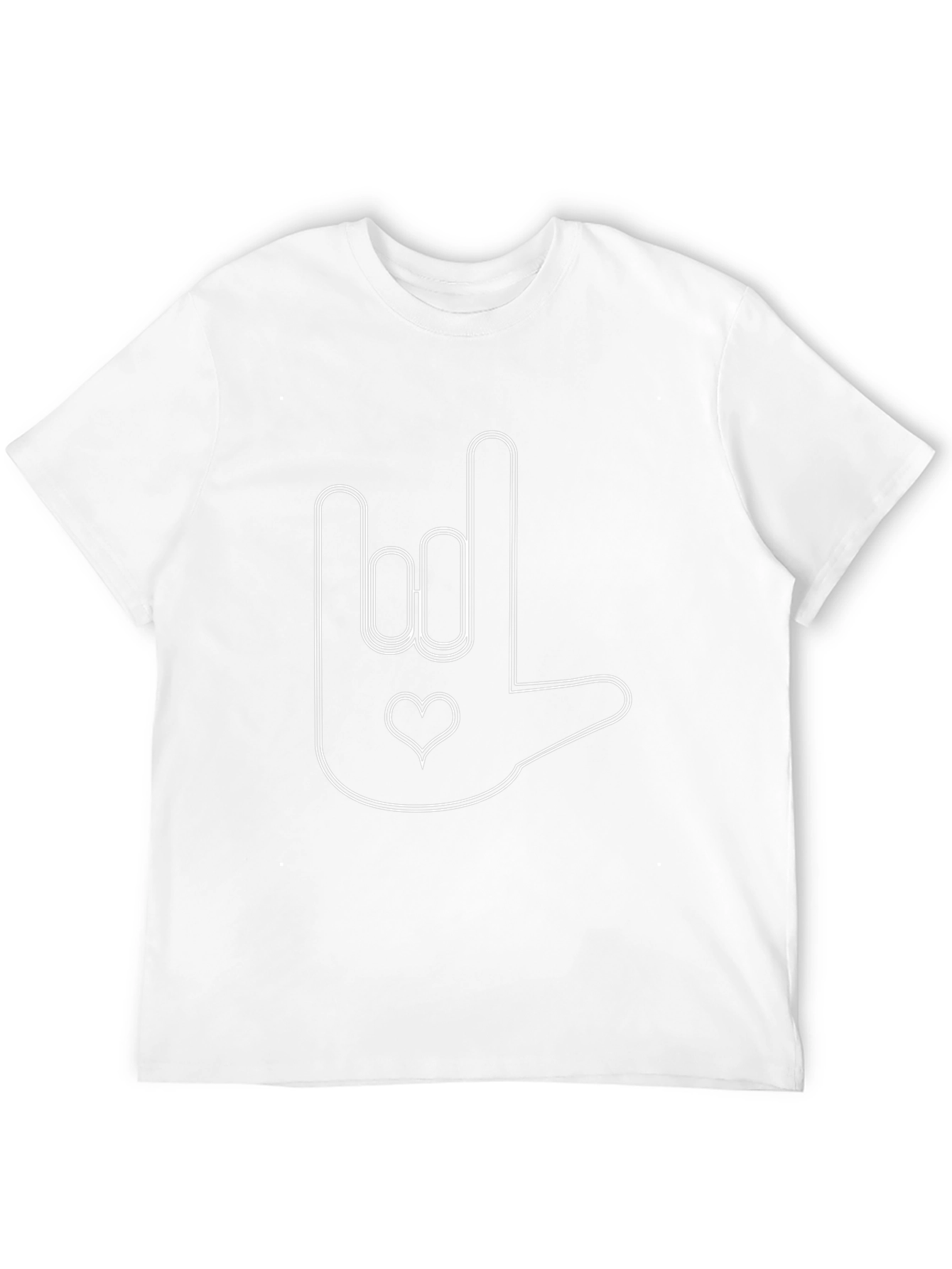 I Love You Sign Language Black T-Shirt
