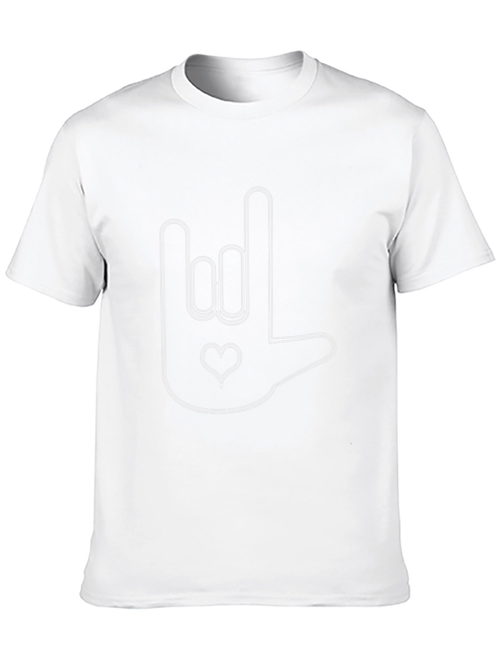 I Love You Sign Language Black T-Shirt