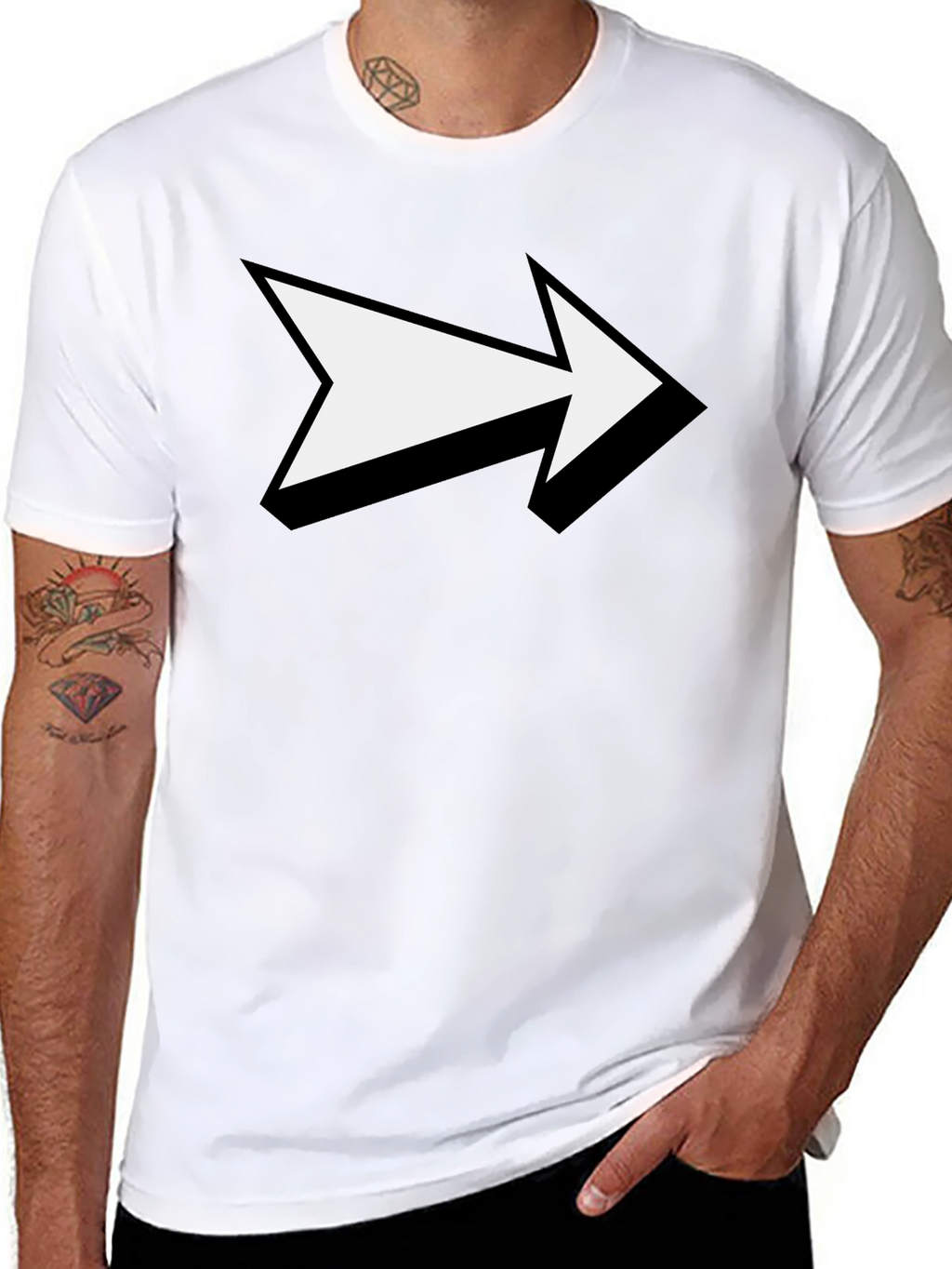 Forward Arrow Black T-Shirt