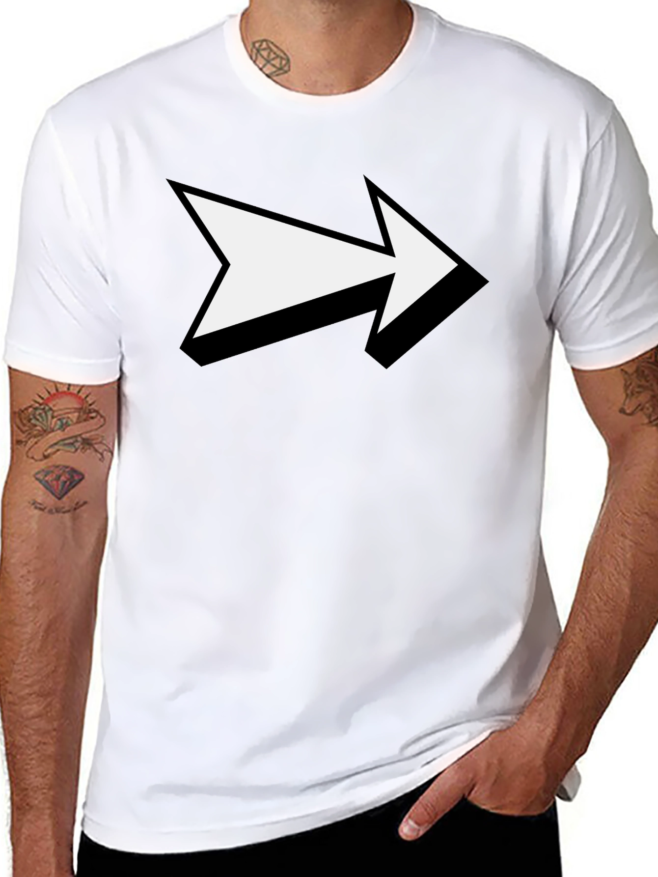 Forward Arrow Black T-Shirt