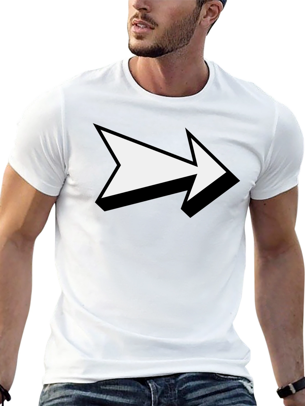 Forward Arrow Black T-Shirt