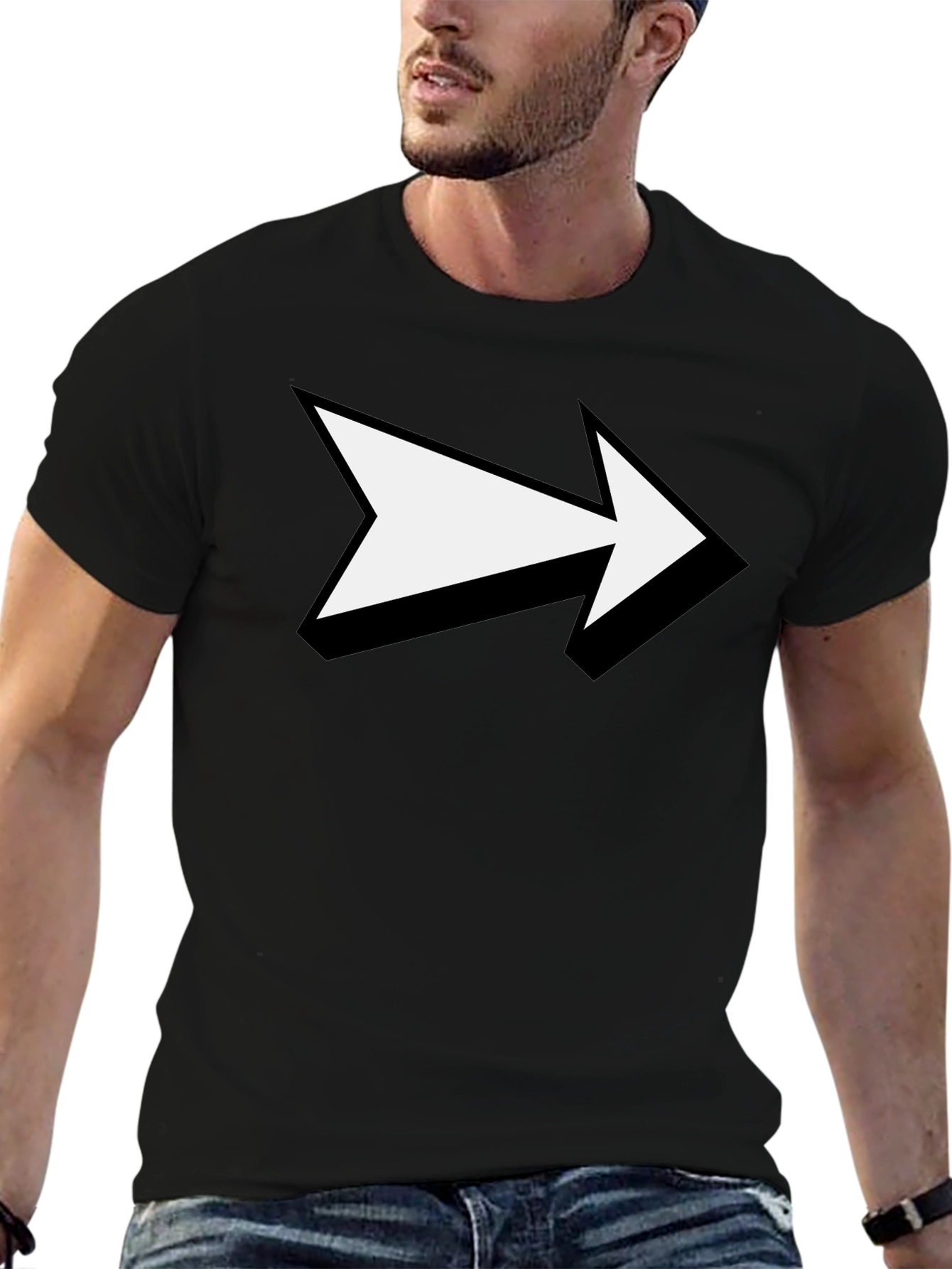 Forward Arrow Black T-Shirt
