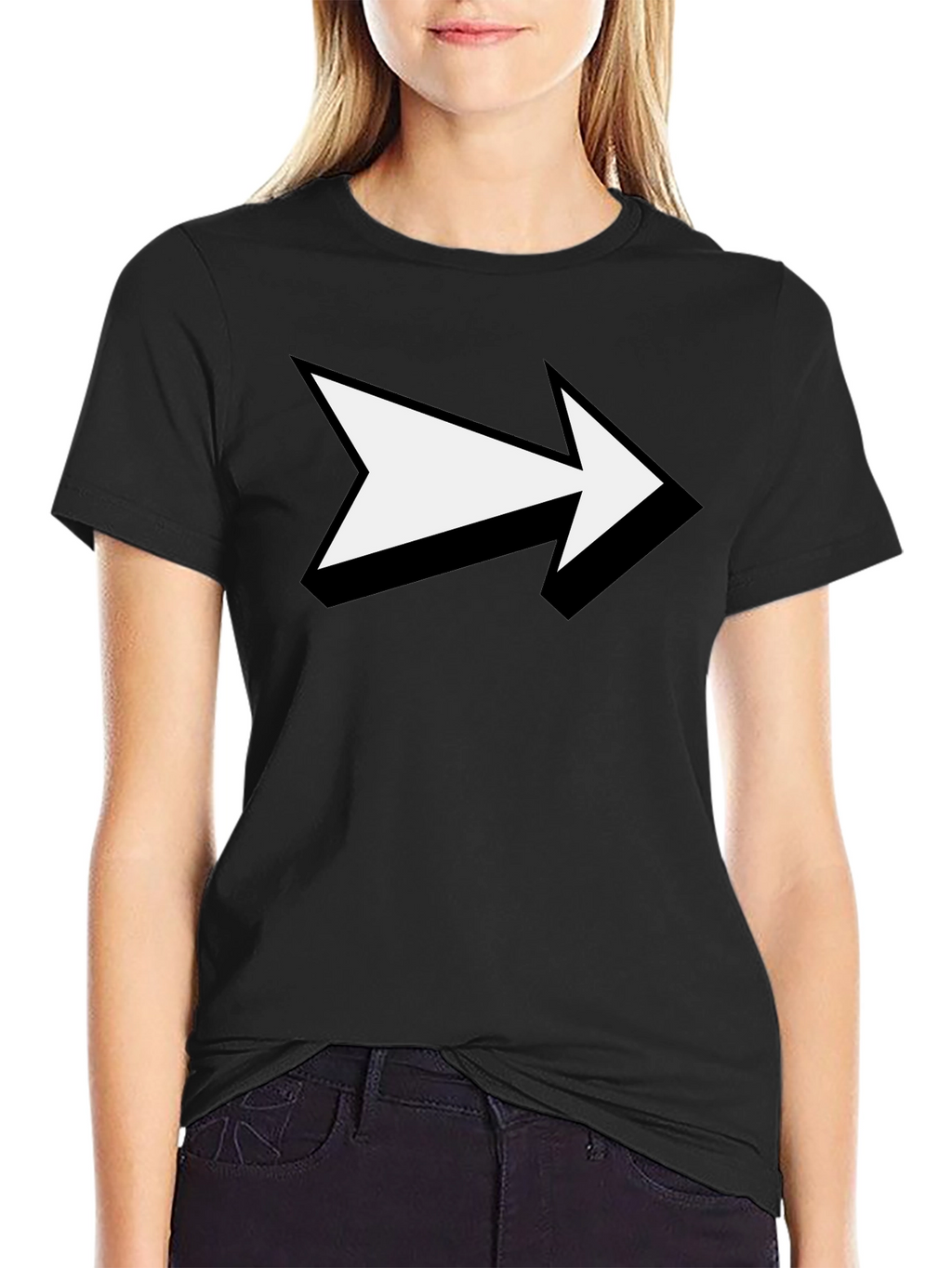 Forward Arrow Black T-Shirt