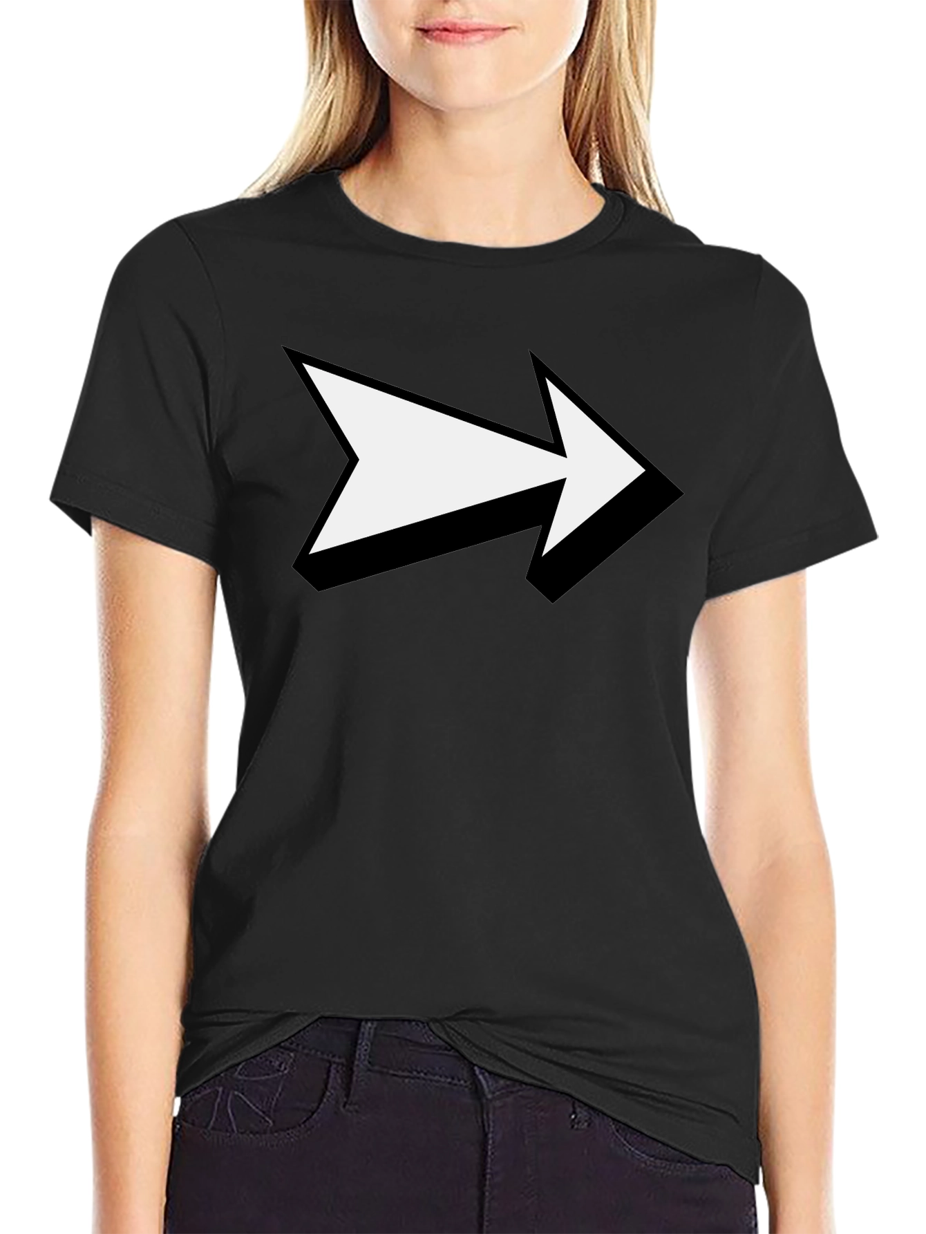 Forward Arrow Black T-Shirt