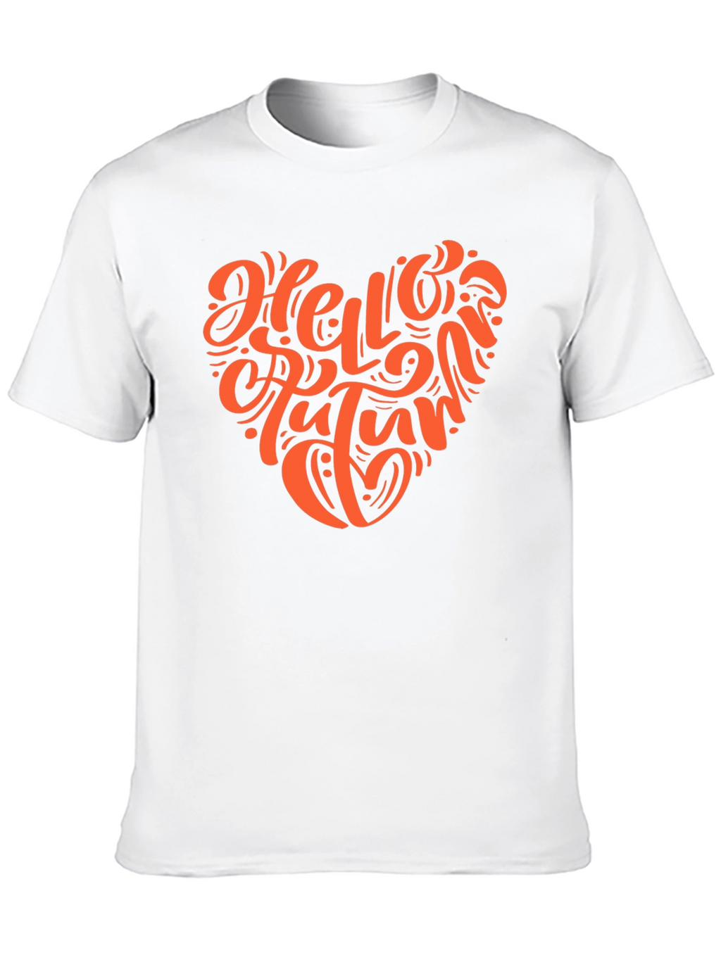 Hello Autumn Black T-Shirt
