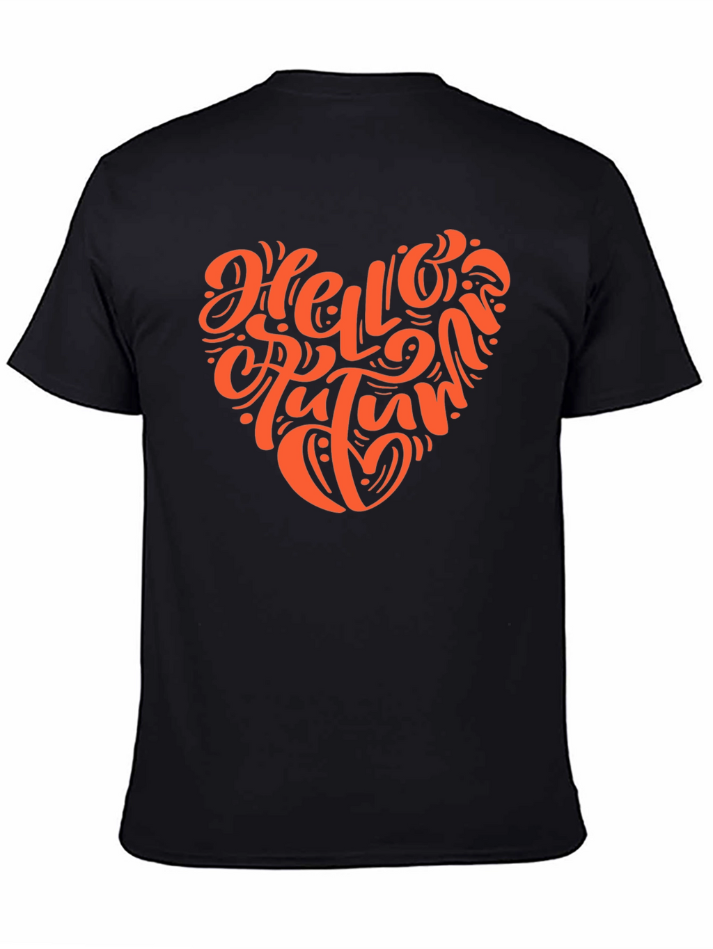 Hello Autumn Black T-Shirt