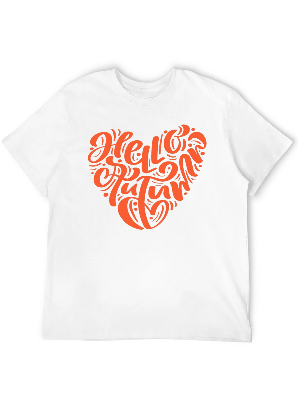 Hello Autumn Black T-Shirt