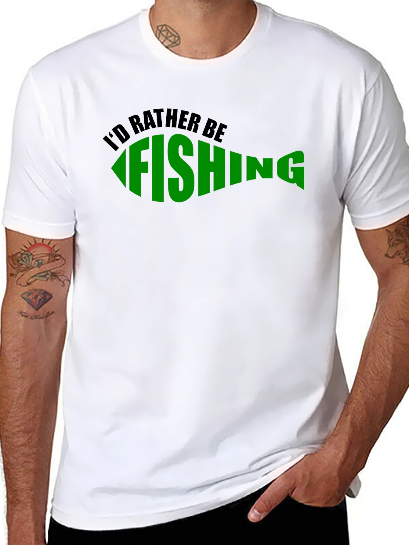 Id Rather Be Fishing Graphic T-Shirt