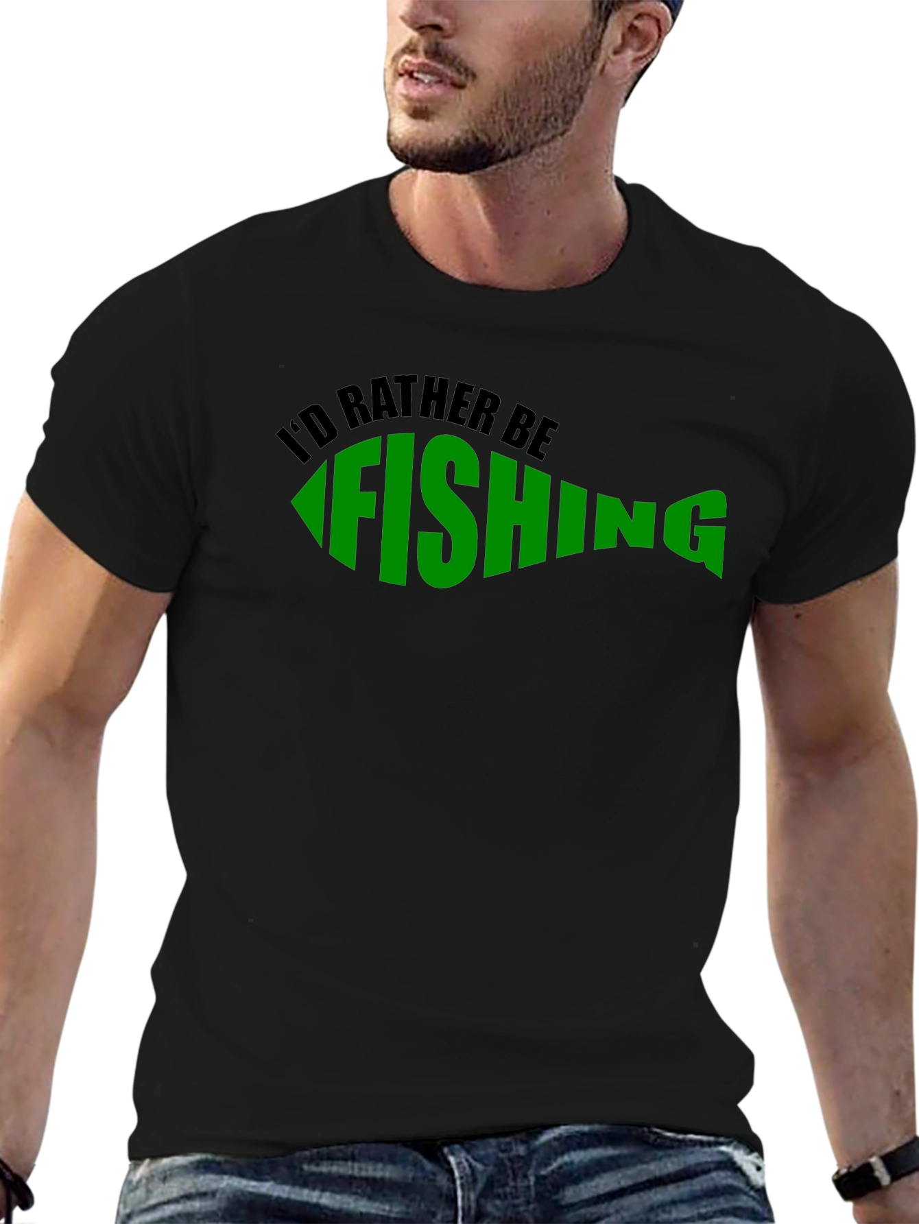 Id Rather Be Fishing Graphic T-Shirt