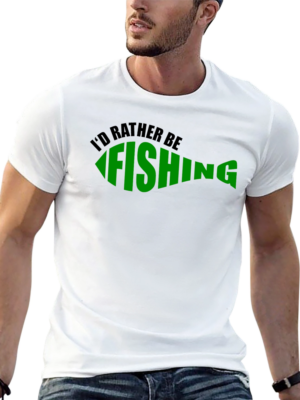 Id Rather Be Fishing Graphic T-Shirt