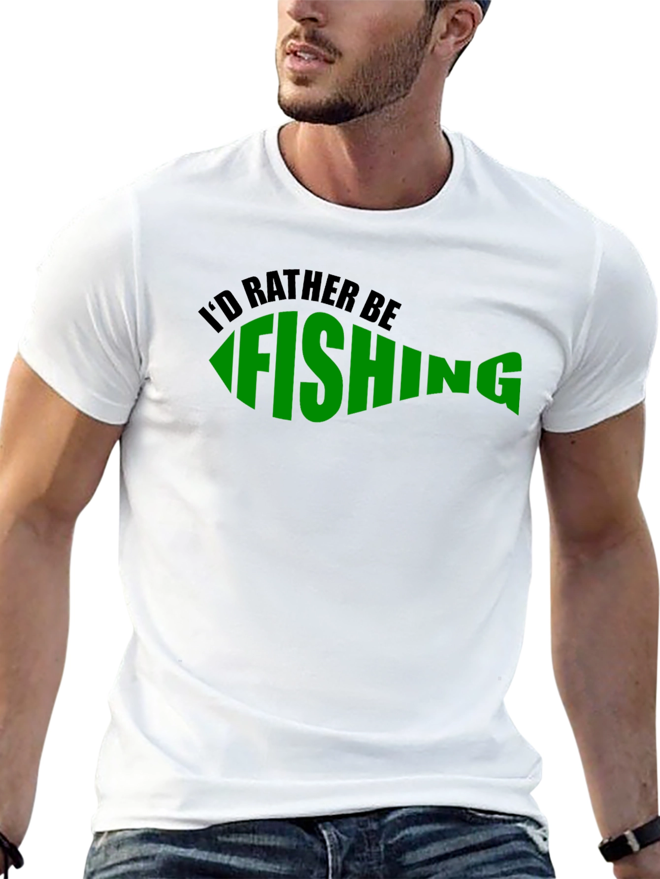 Id Rather Be Fishing Graphic T-Shirt