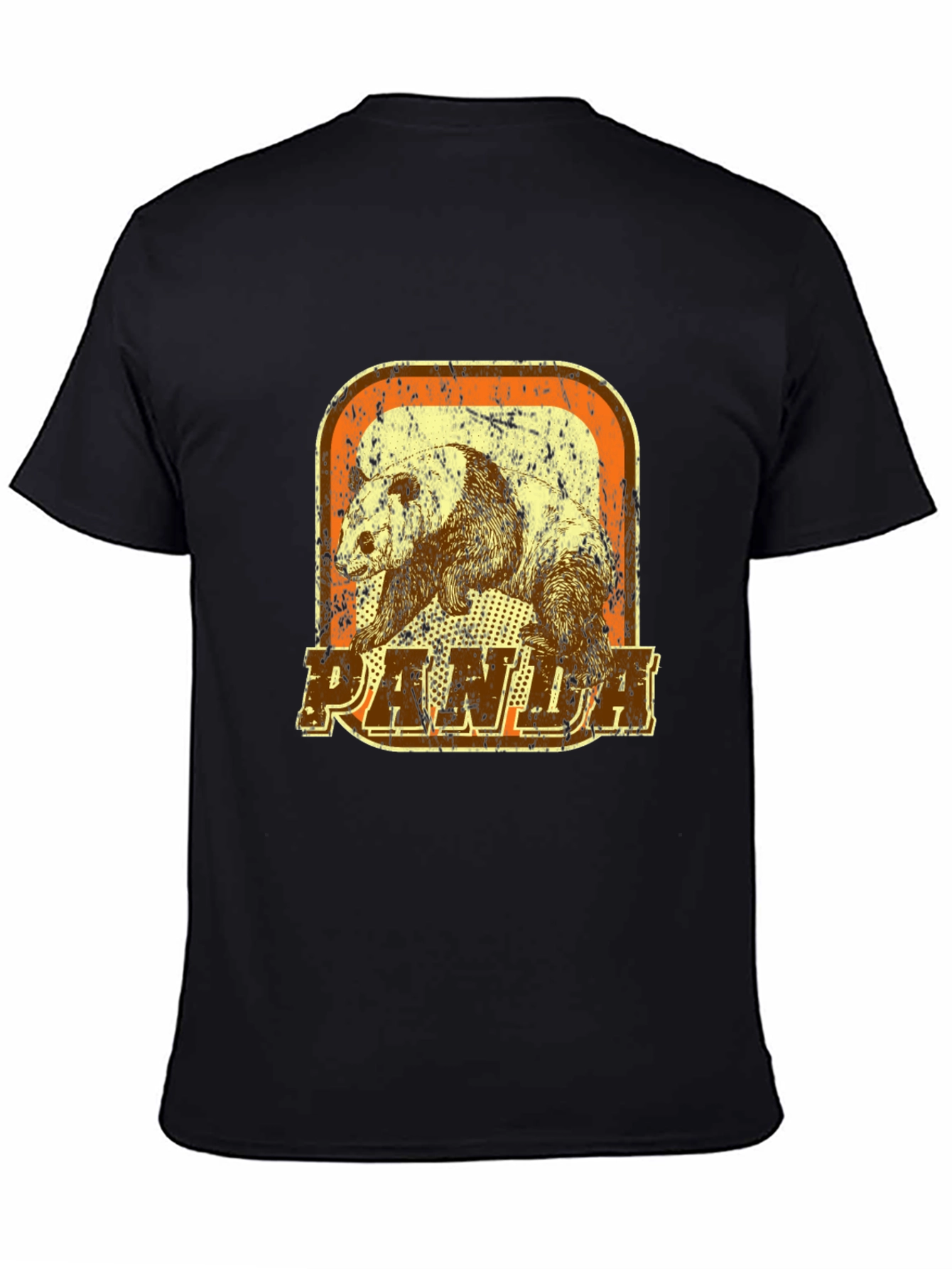 Vintage Panda Graphic T-Shirt - Distressed Design